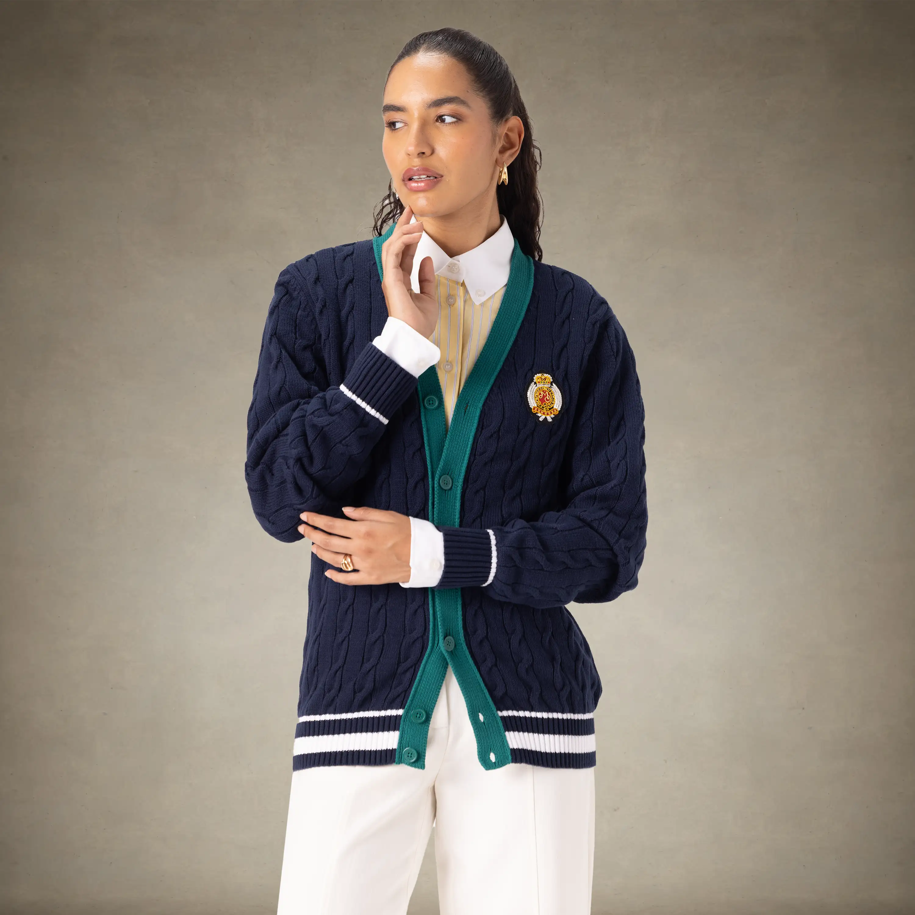 Women's Cable Knit Cardigan - Image 20