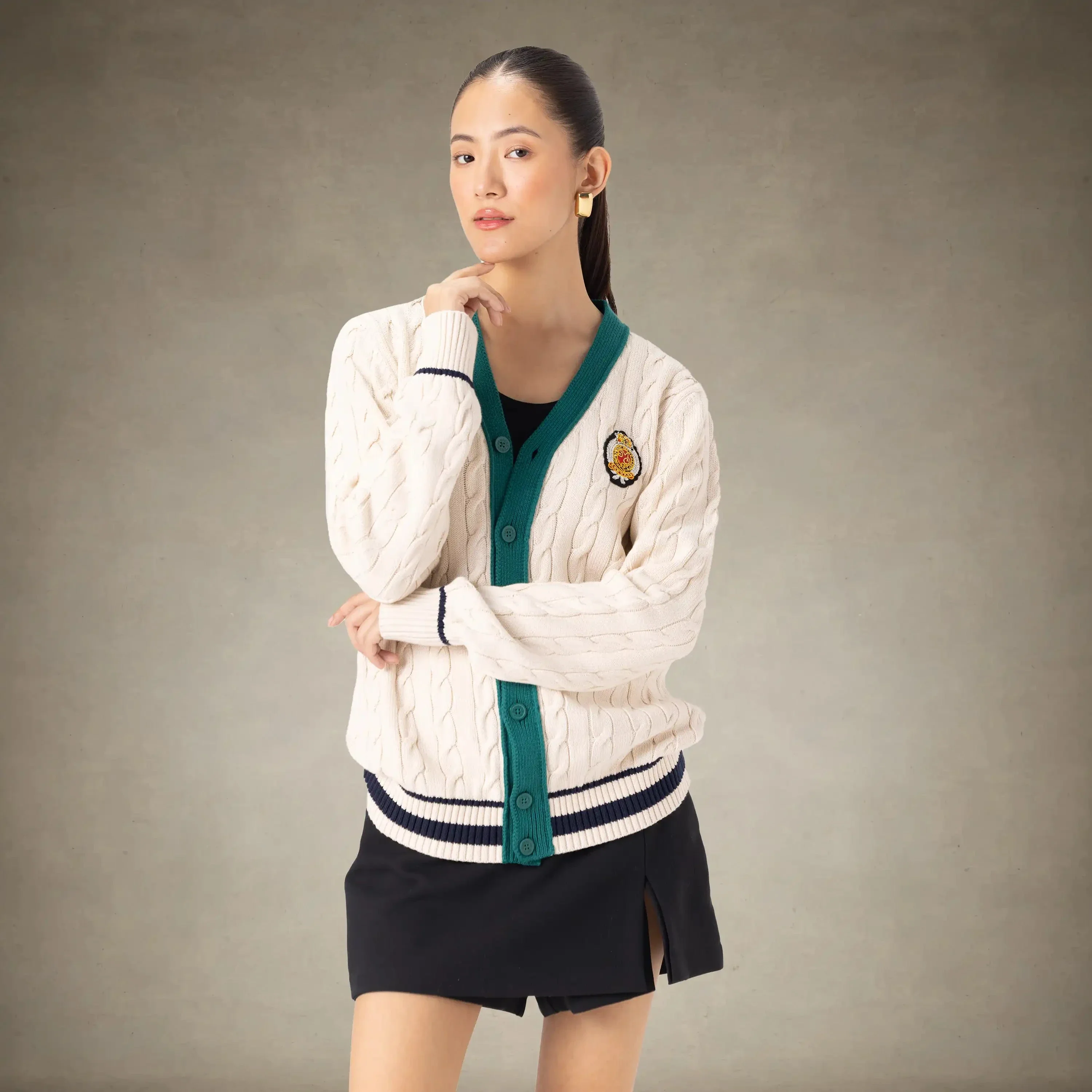 Women's Cable Knit Cardigan - Image 3