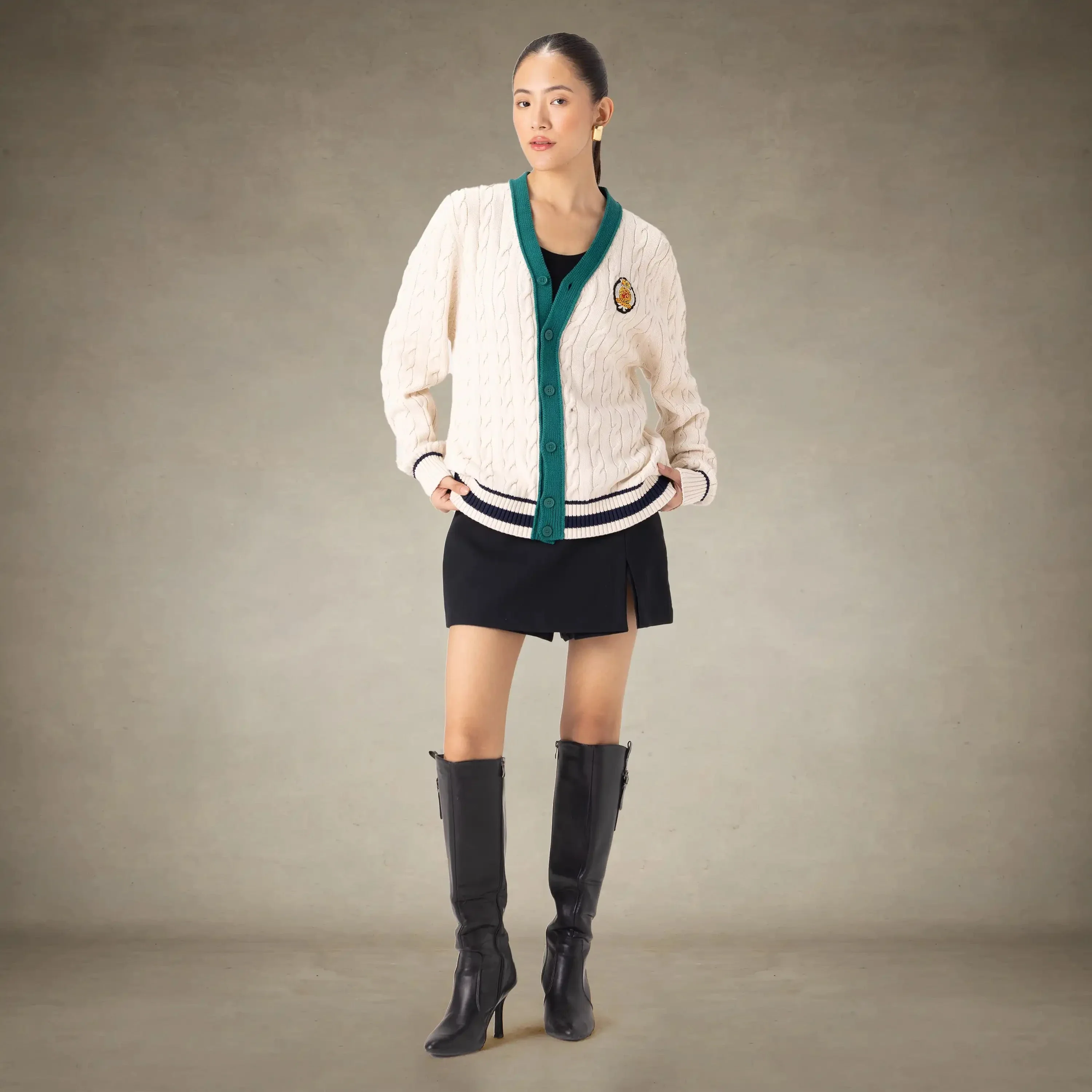 Women's Cable Knit Cardigan - Image 5
