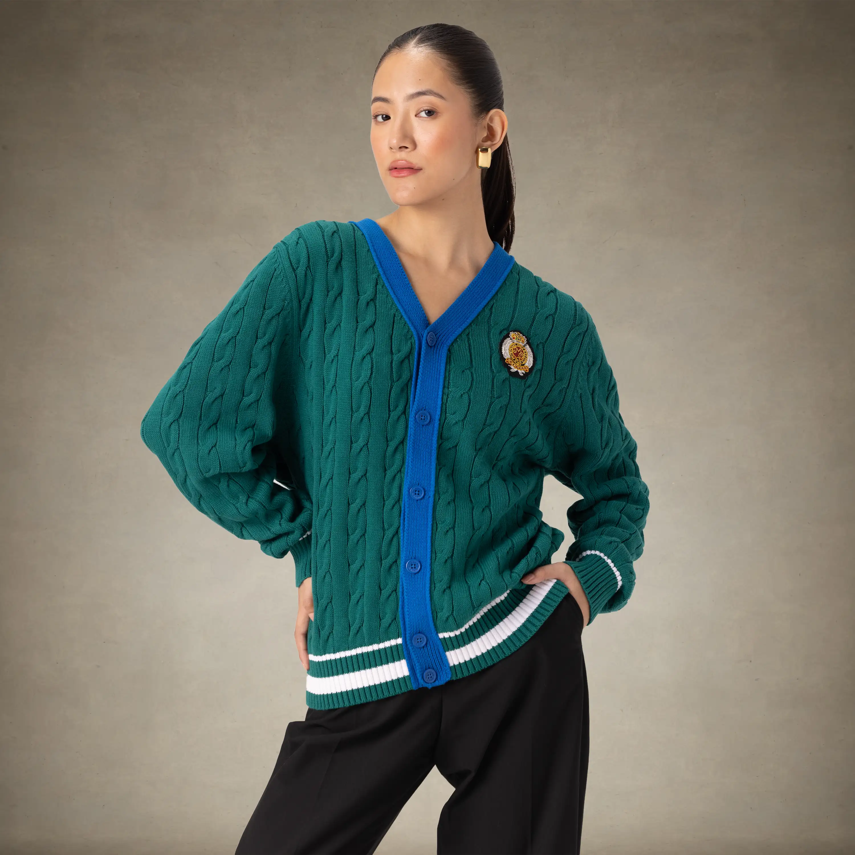 Women's Cable Knit Cardigan - Image 9