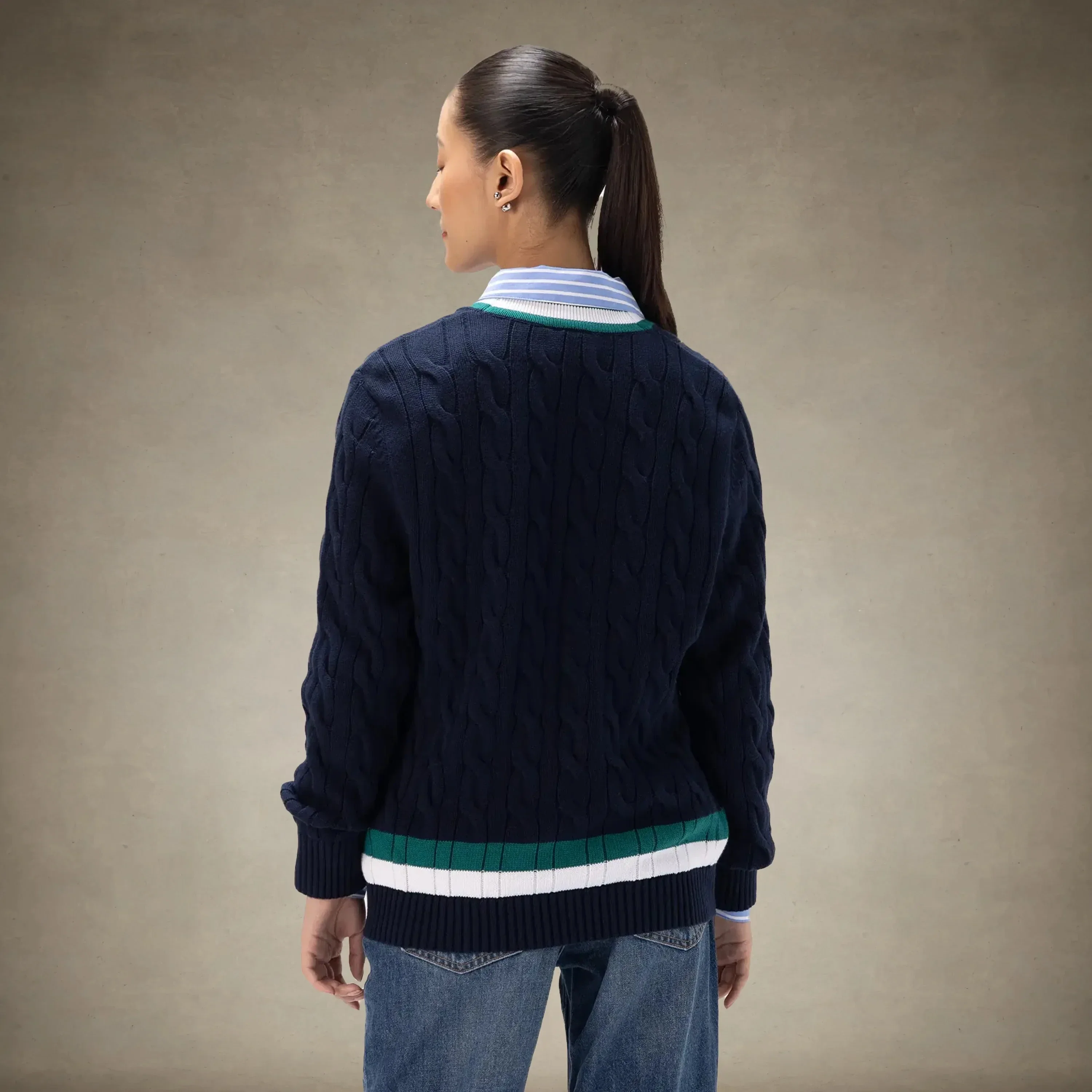 Women's Cable Knit Cricket Sweater - Image 13