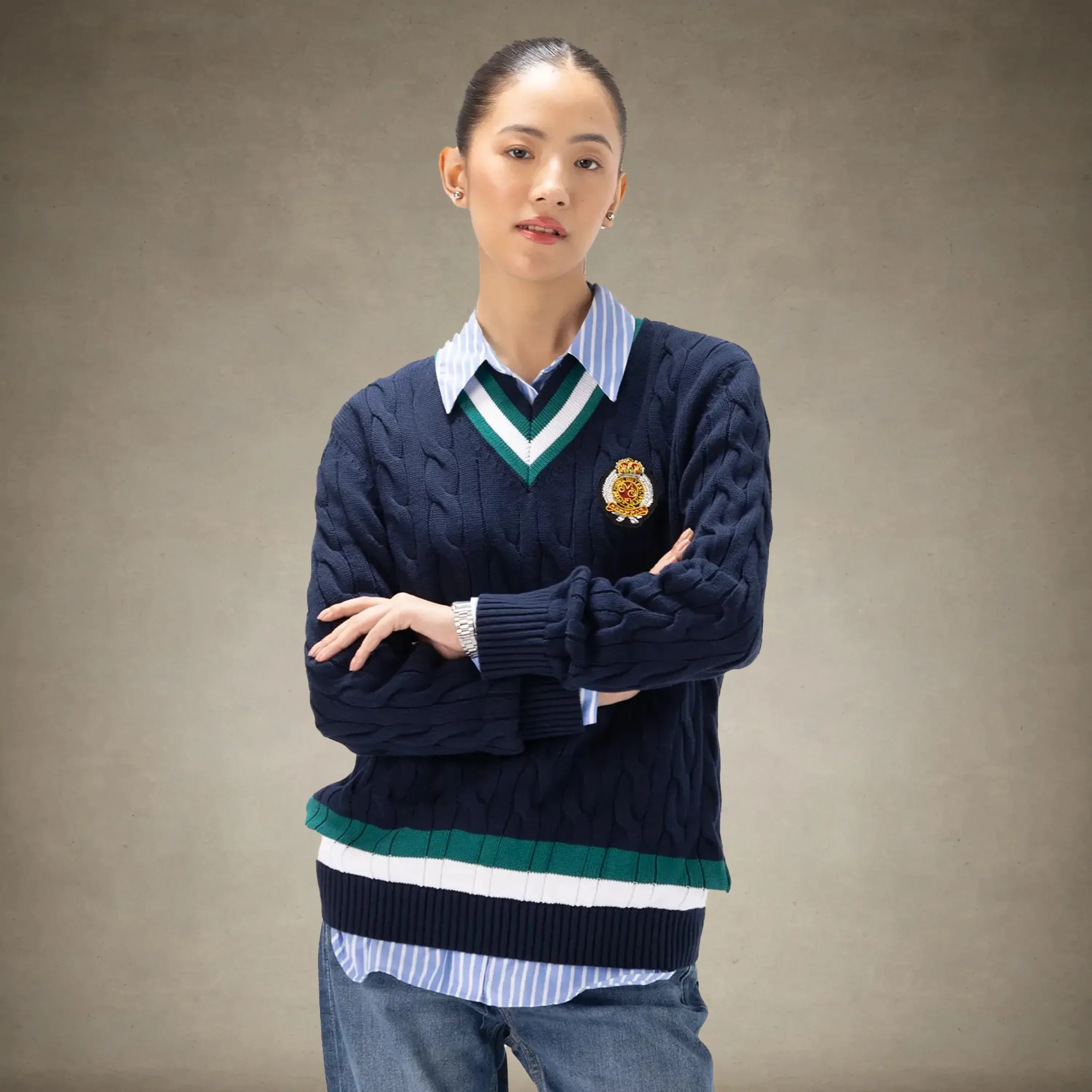 Women's Cable Knit Cricket Sweater - Image 14