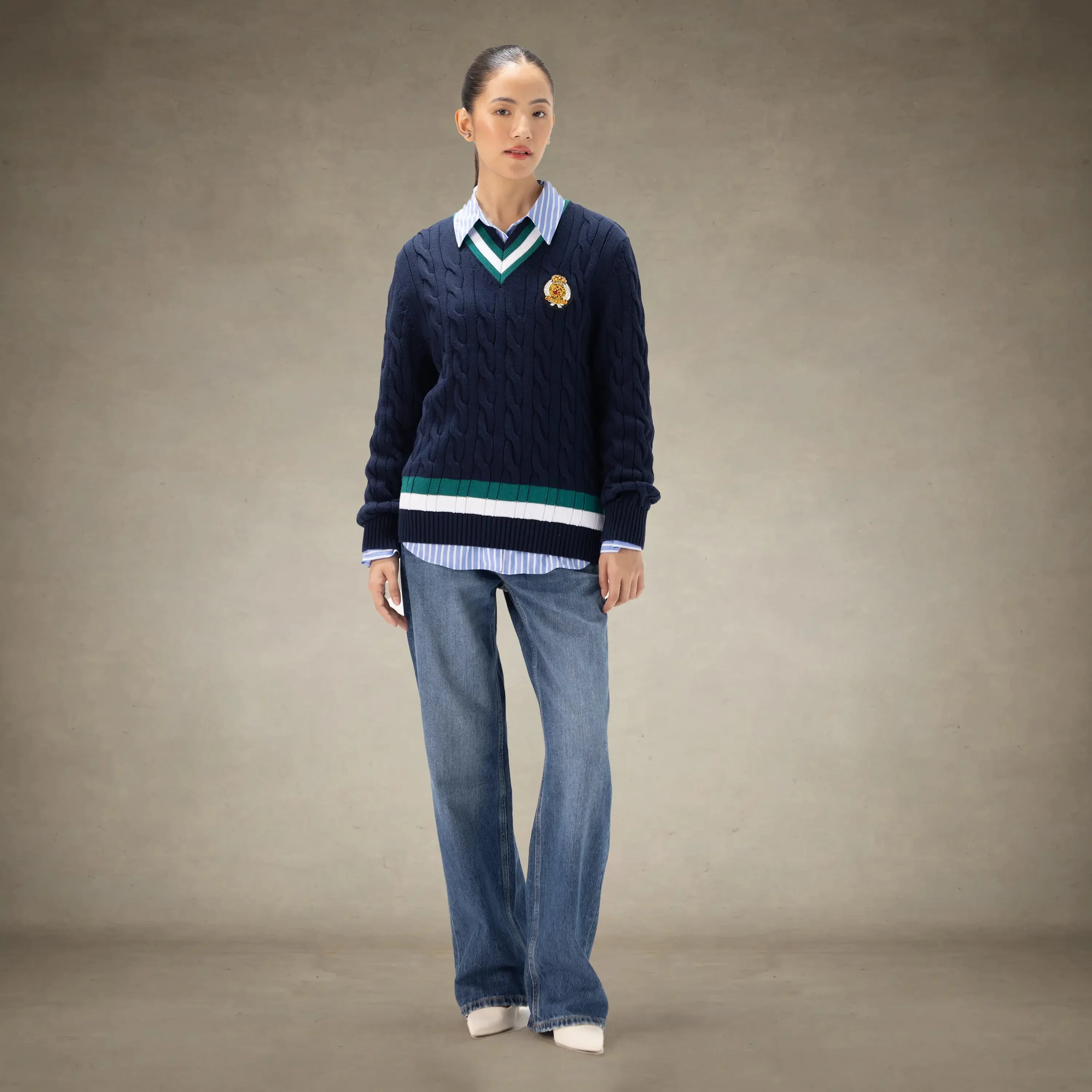 Women's Cable Knit Cricket Sweater - Image 15