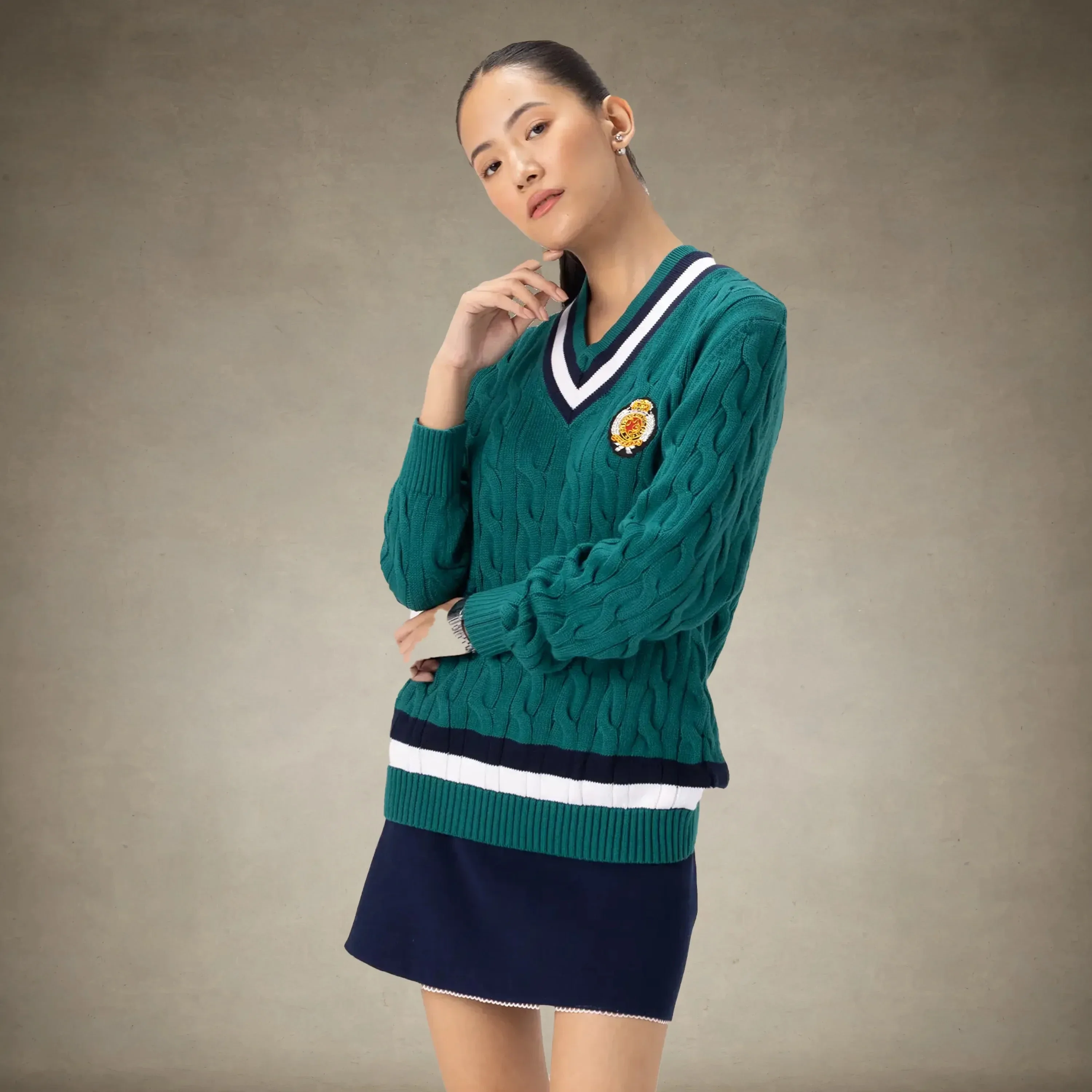 Women's Cable Knit Cricket Sweater - Image 19