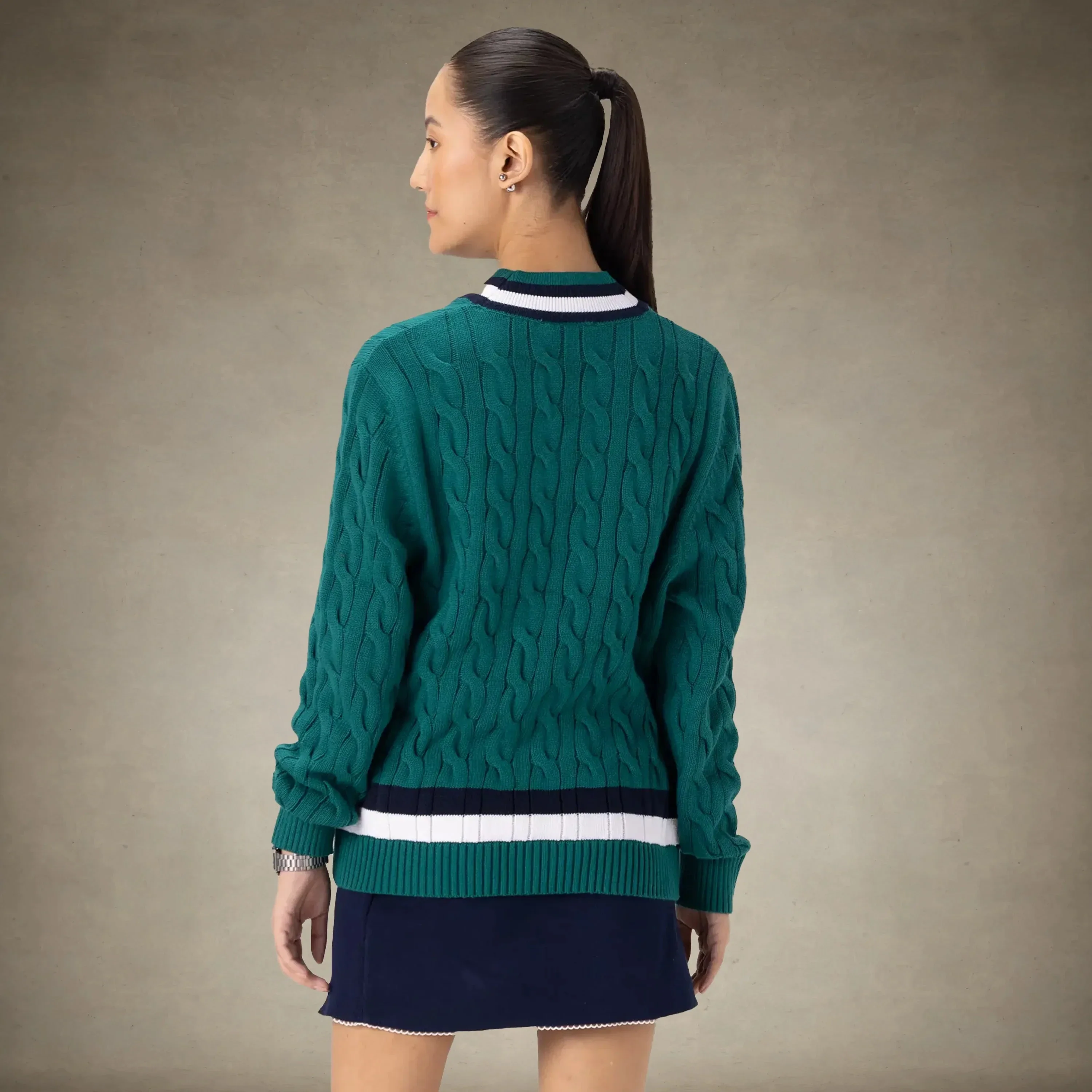 Women's Cable Knit Cricket Sweater - Image 20