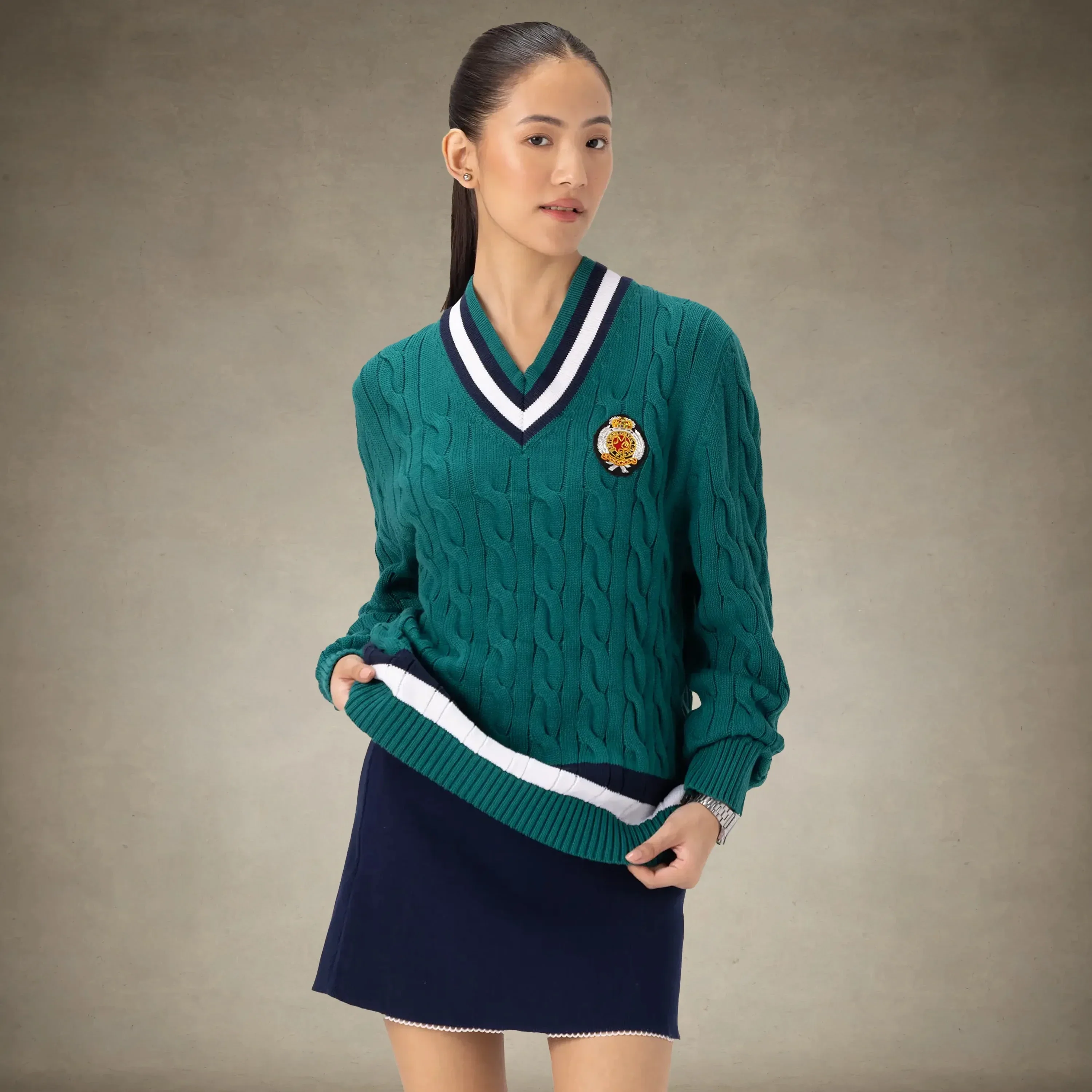 Women's Cable Knit Cricket Sweater - Image 21