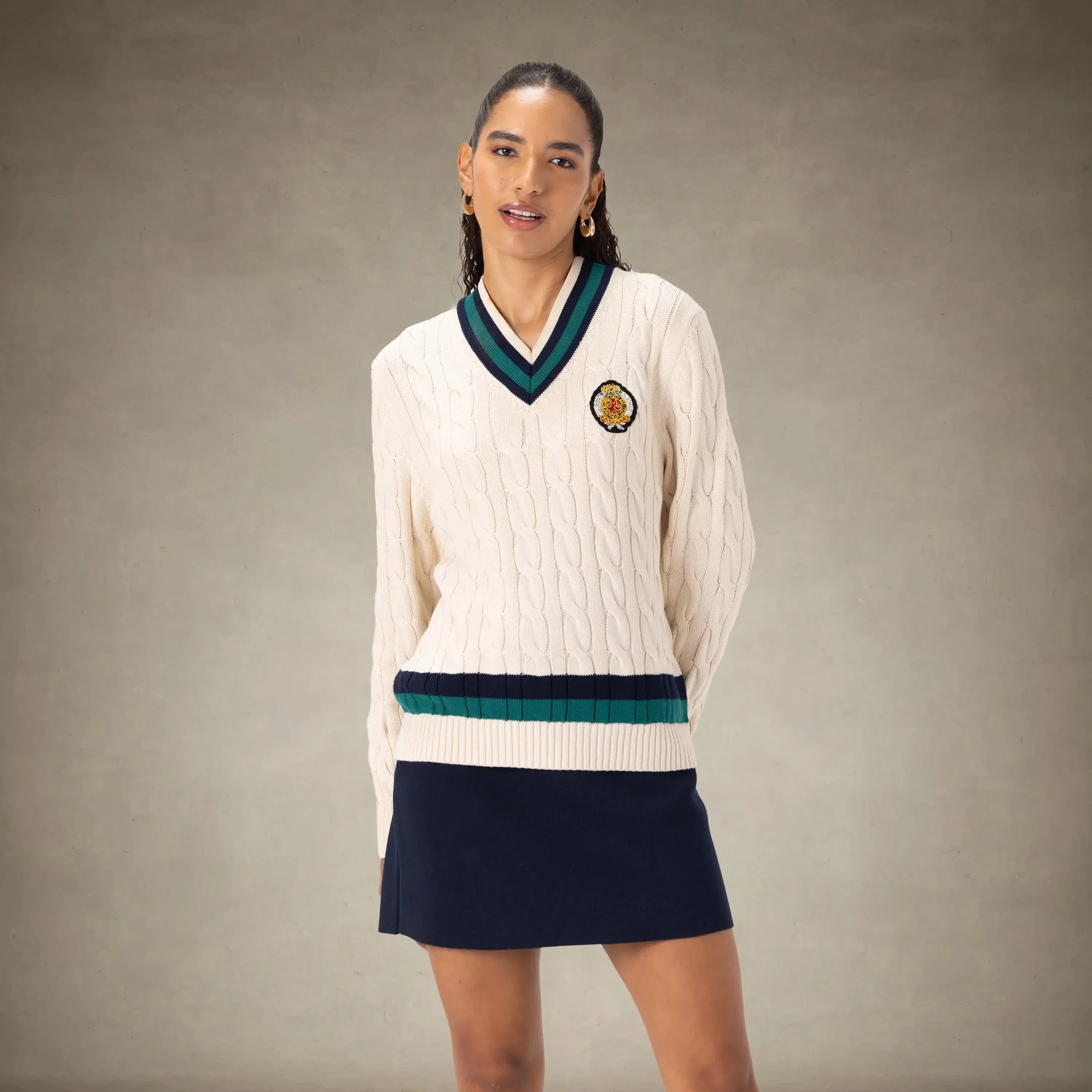 Women's Cable Knit Cricket Sweater - Image 5