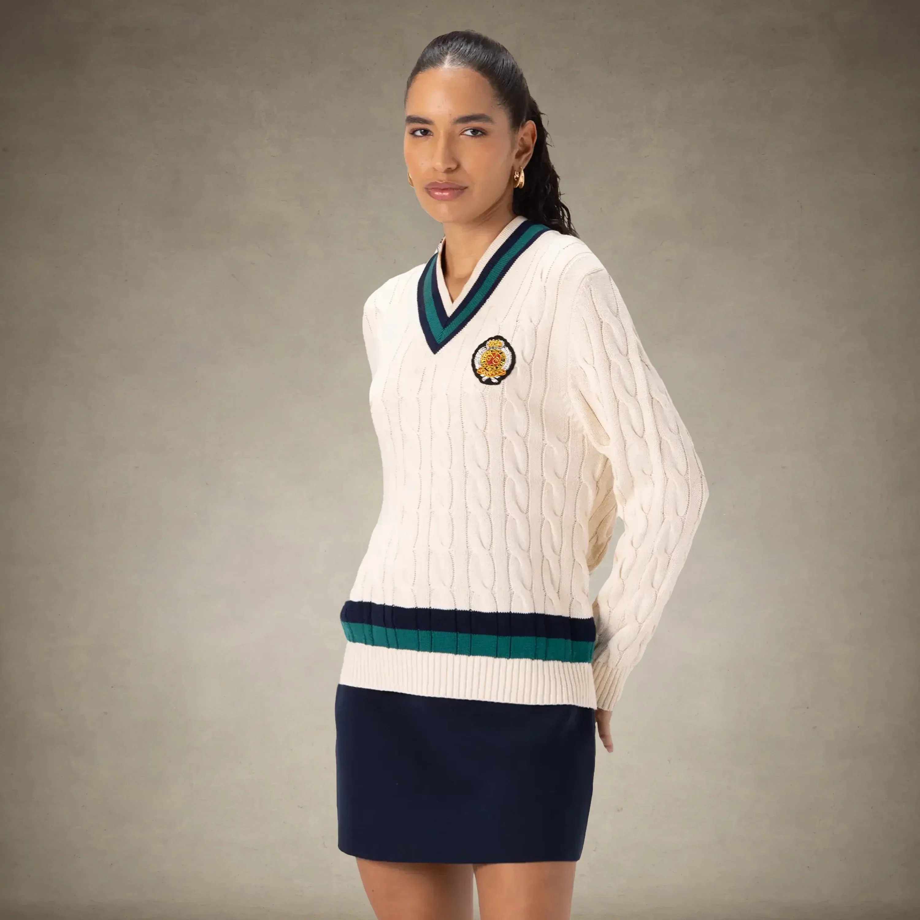 Women's Cable Knit Cricket Sweater - Image 6