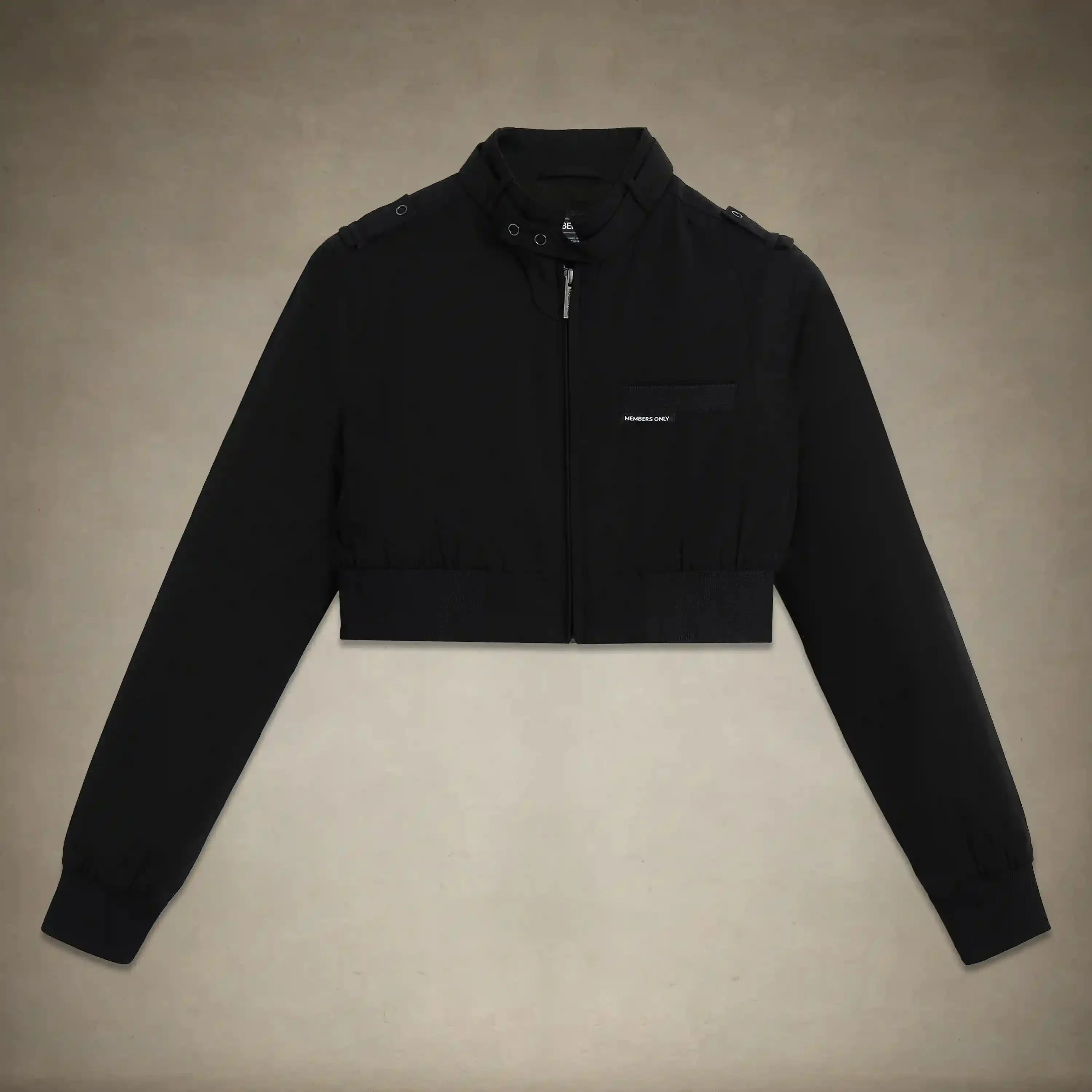 Women's Mini Cropped Racer Jacket - Image 14