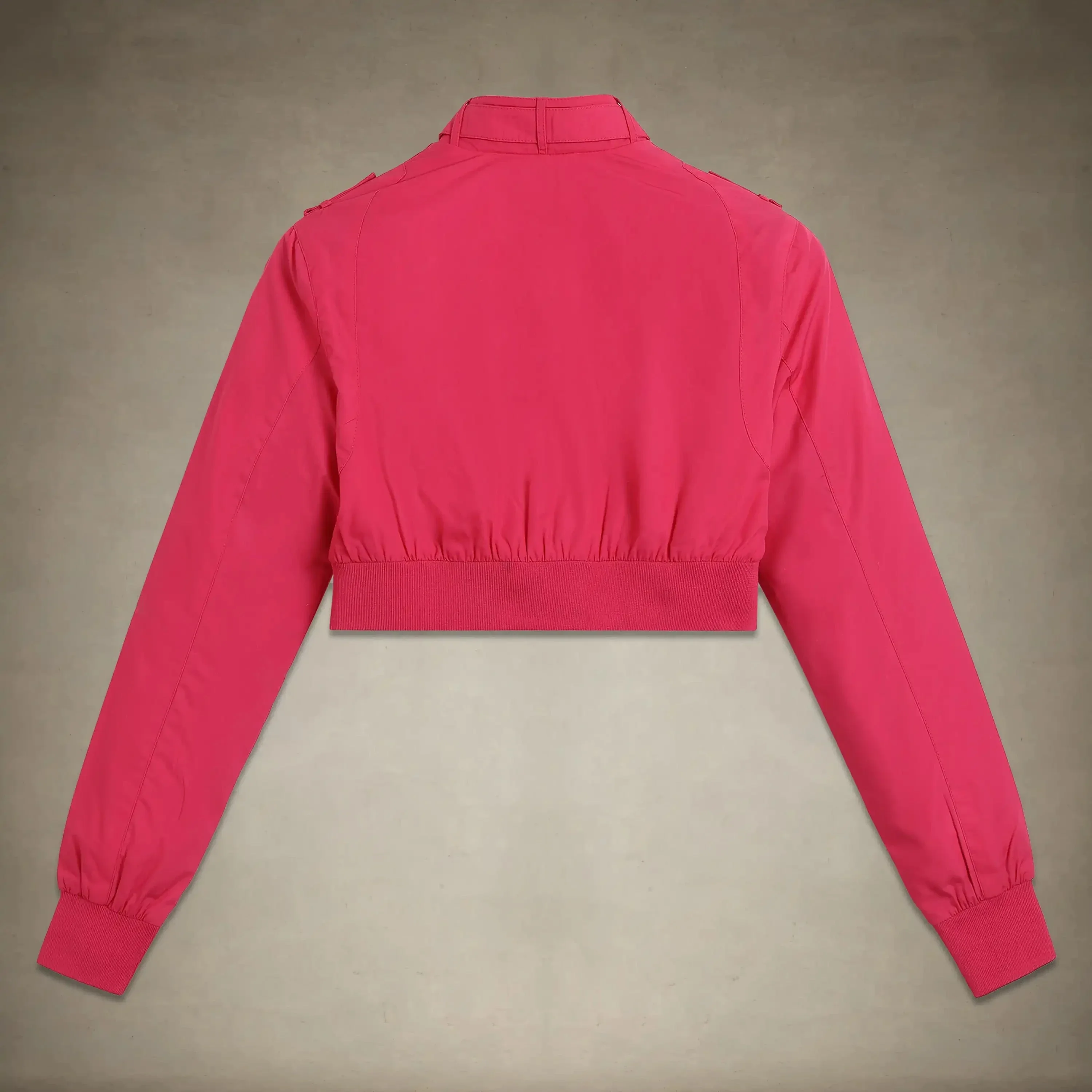 Women's Mini Cropped Racer Jacket - Image 23