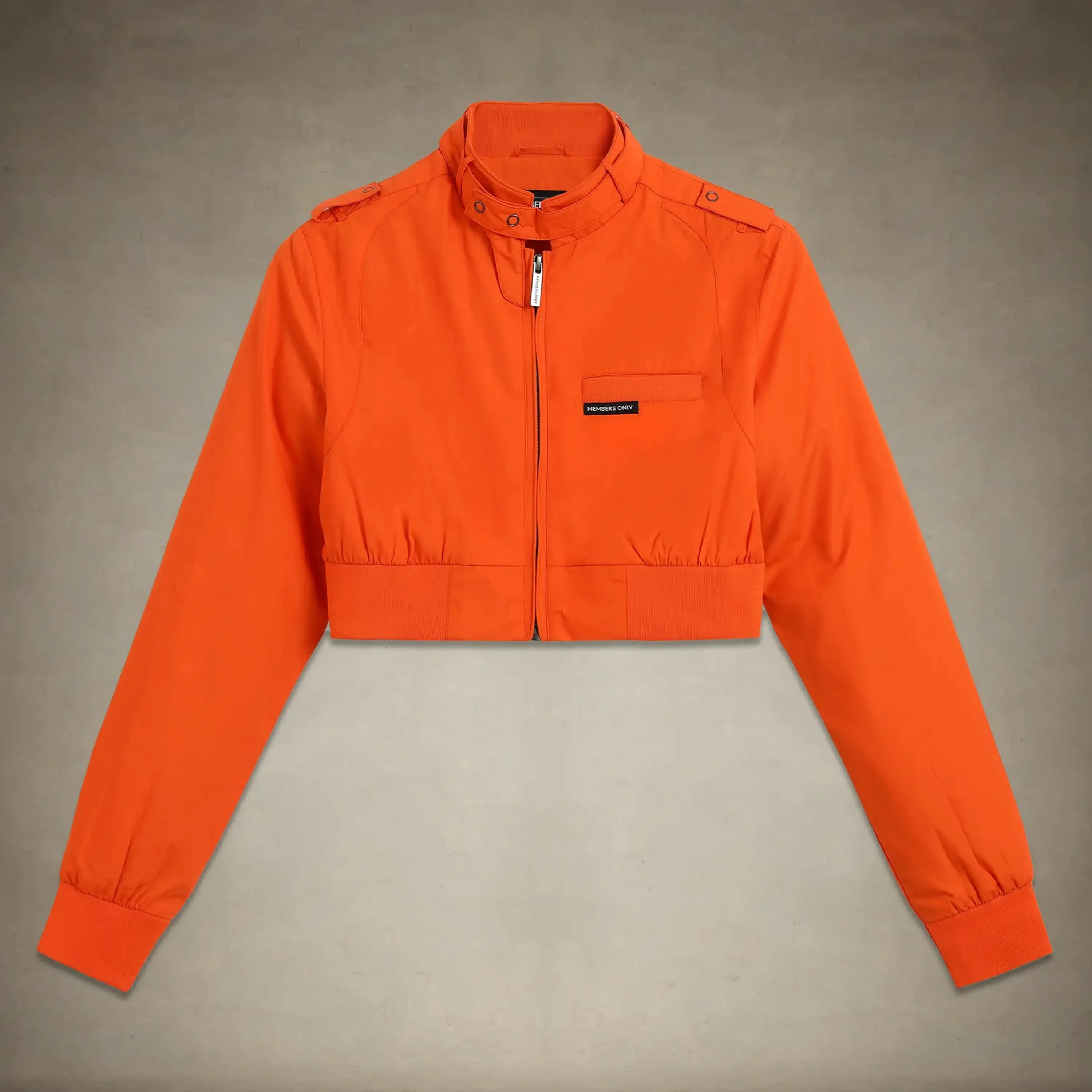 Women's Mini Cropped Racer Jacket - Image 31