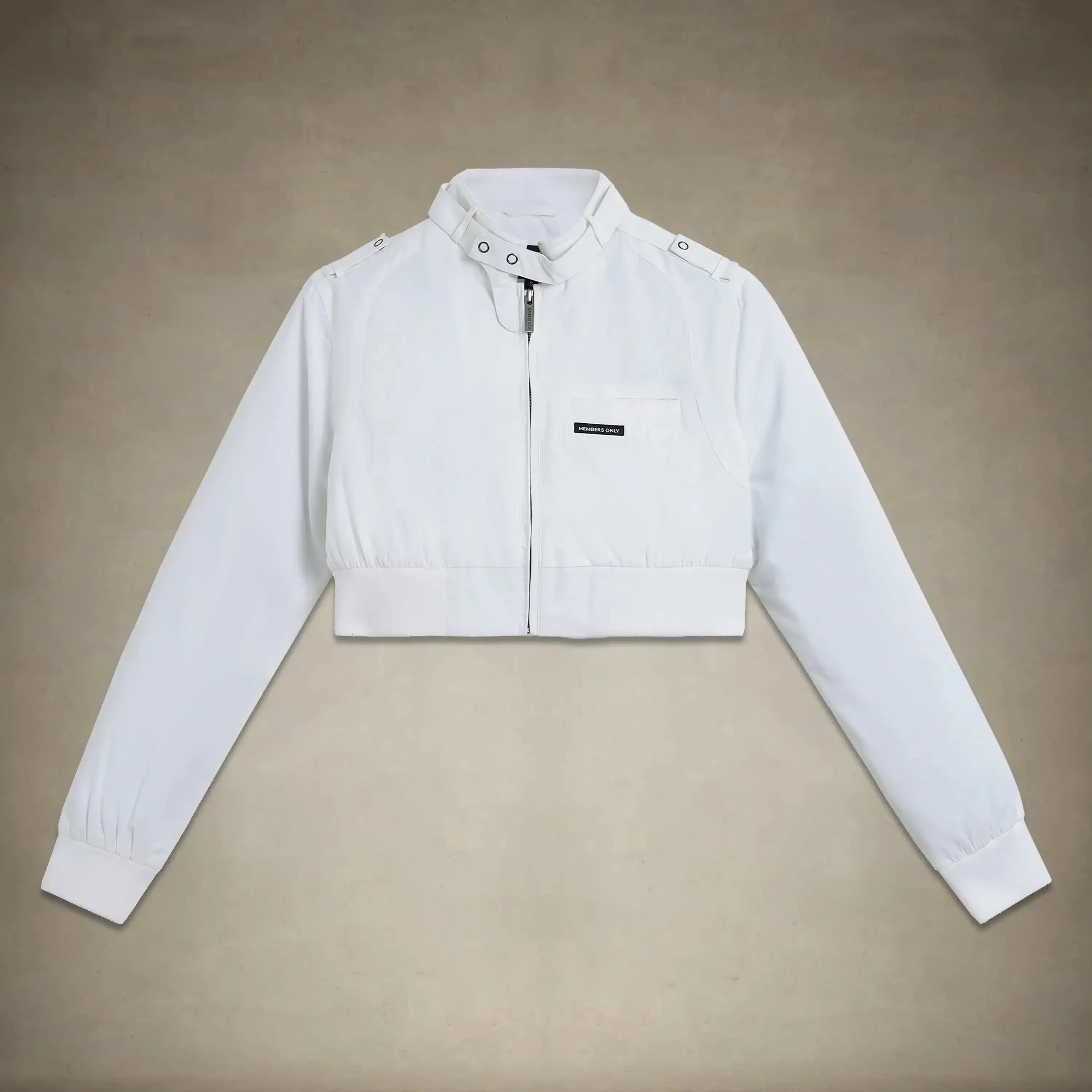 Women's Mini Cropped Racer Jacket - Image 39