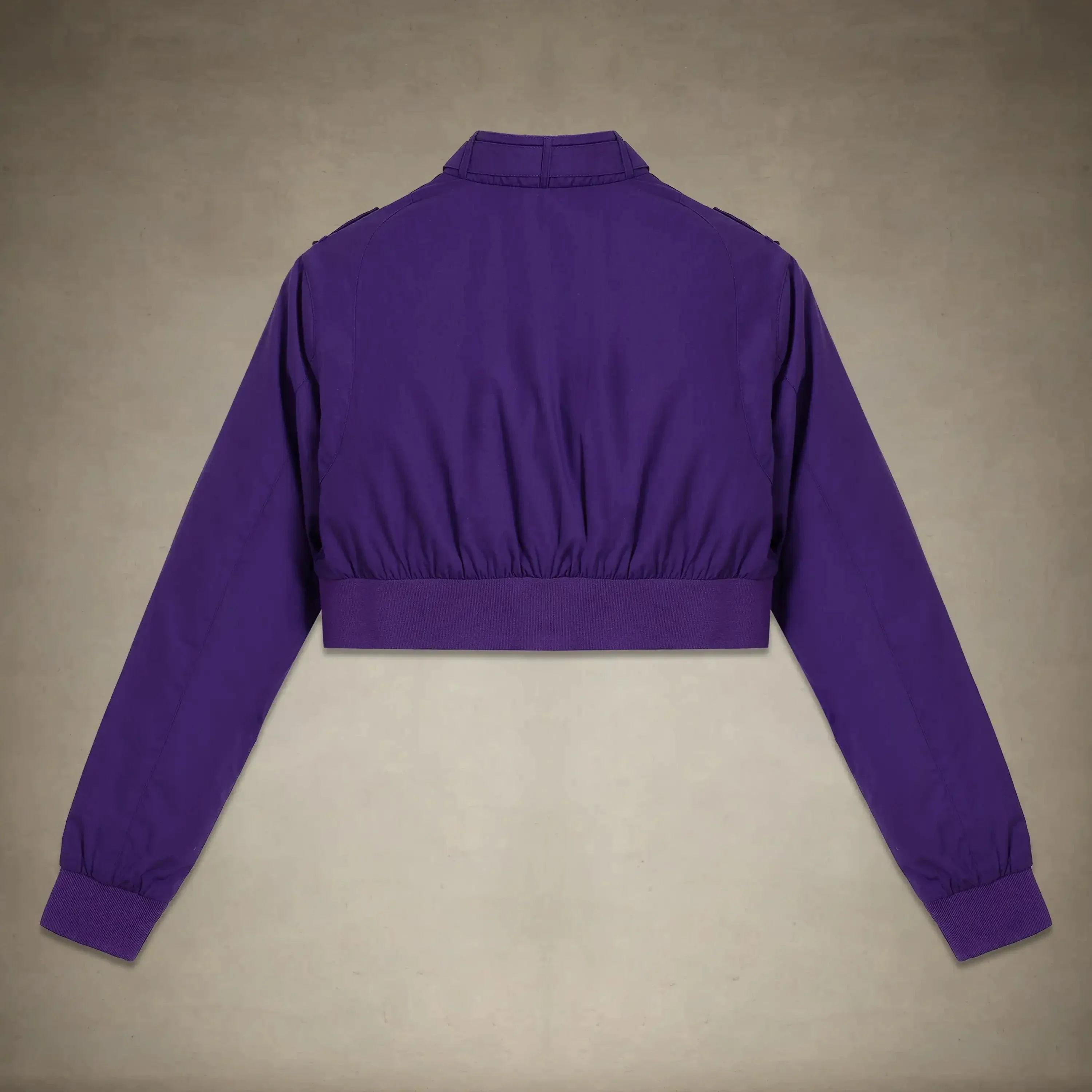 Women's Mini Cropped Racer Jacket - Image 4