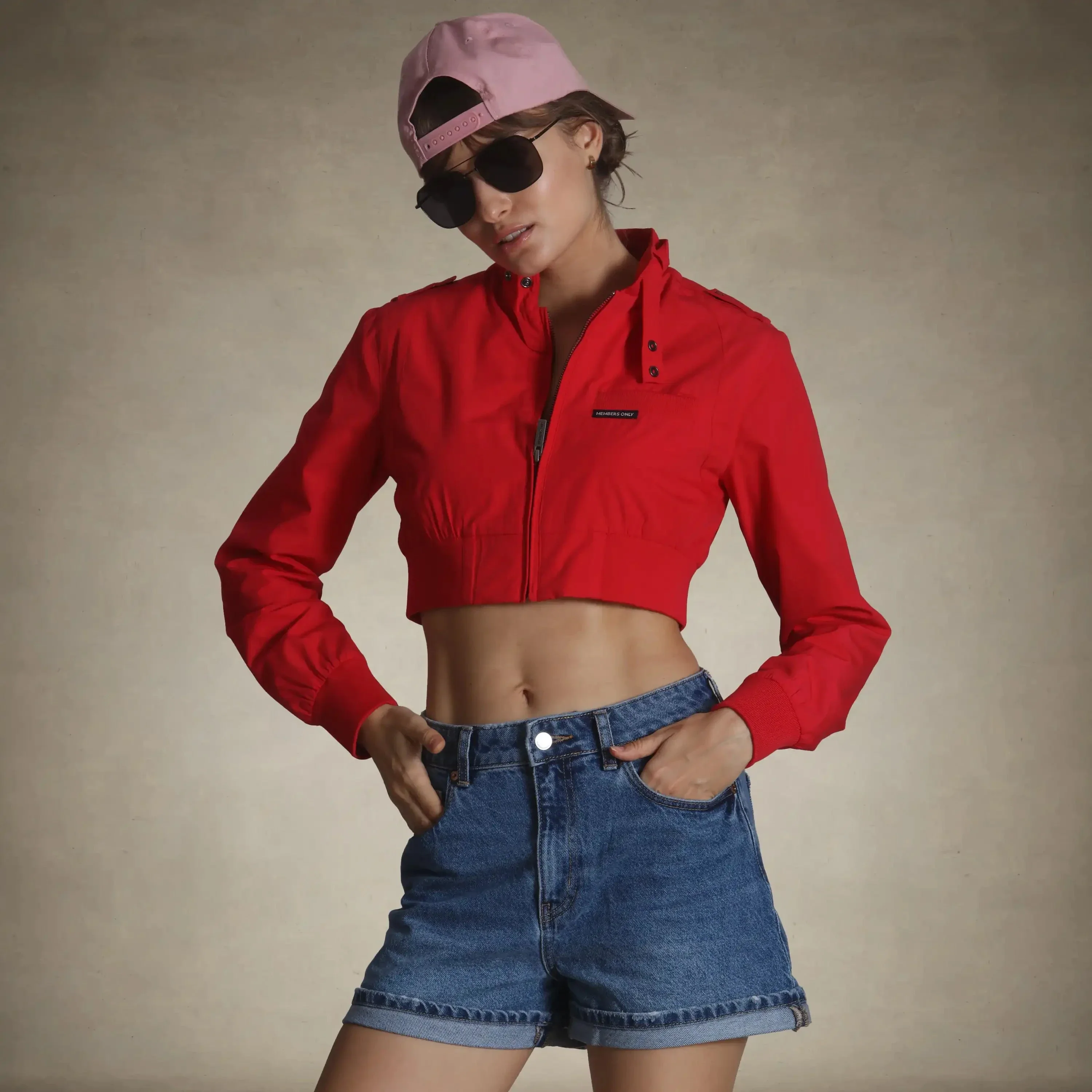 Women's Mini Cropped Racer Jacket - Image 6