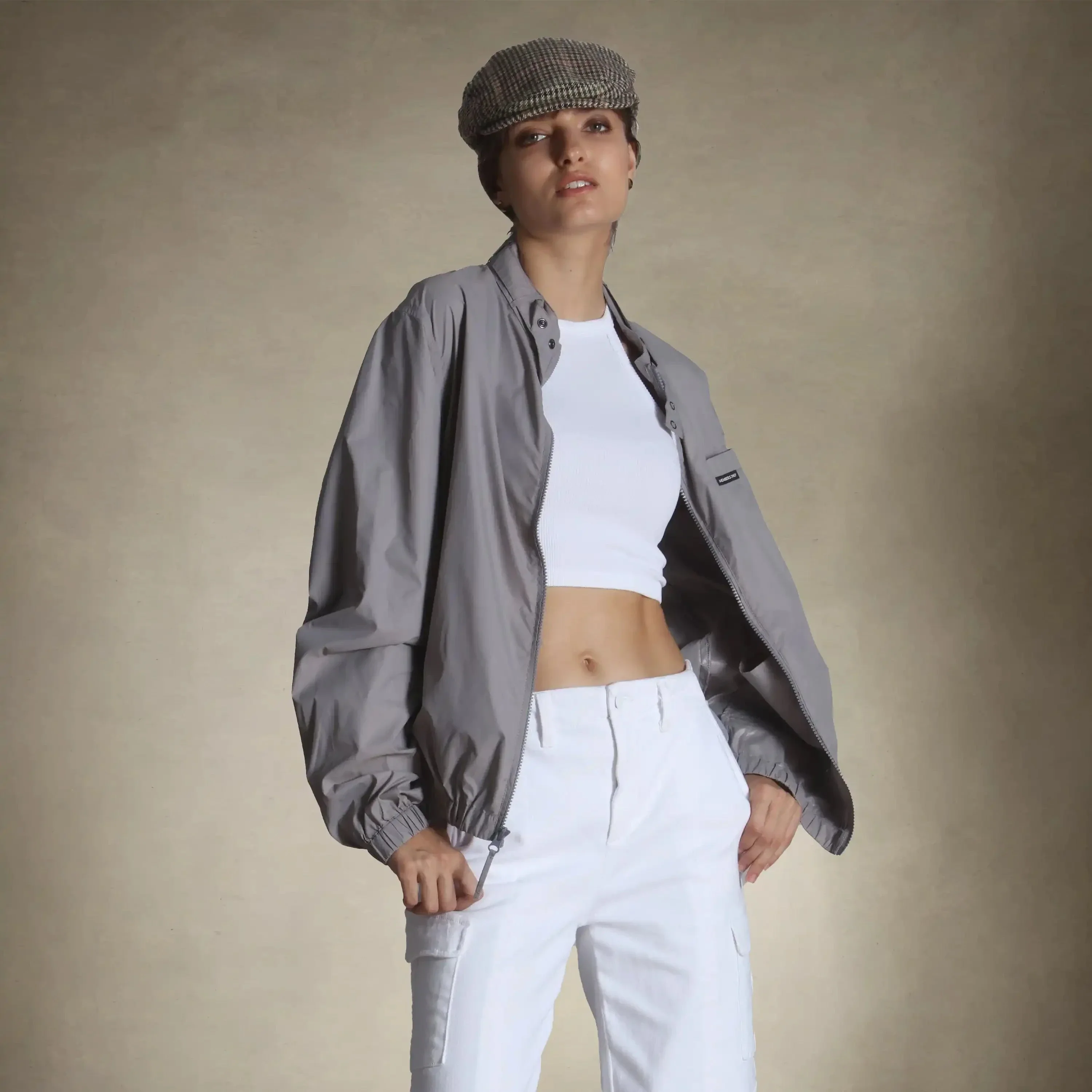 Women's Oversized Packable Windbreaker Jacket - Image 8