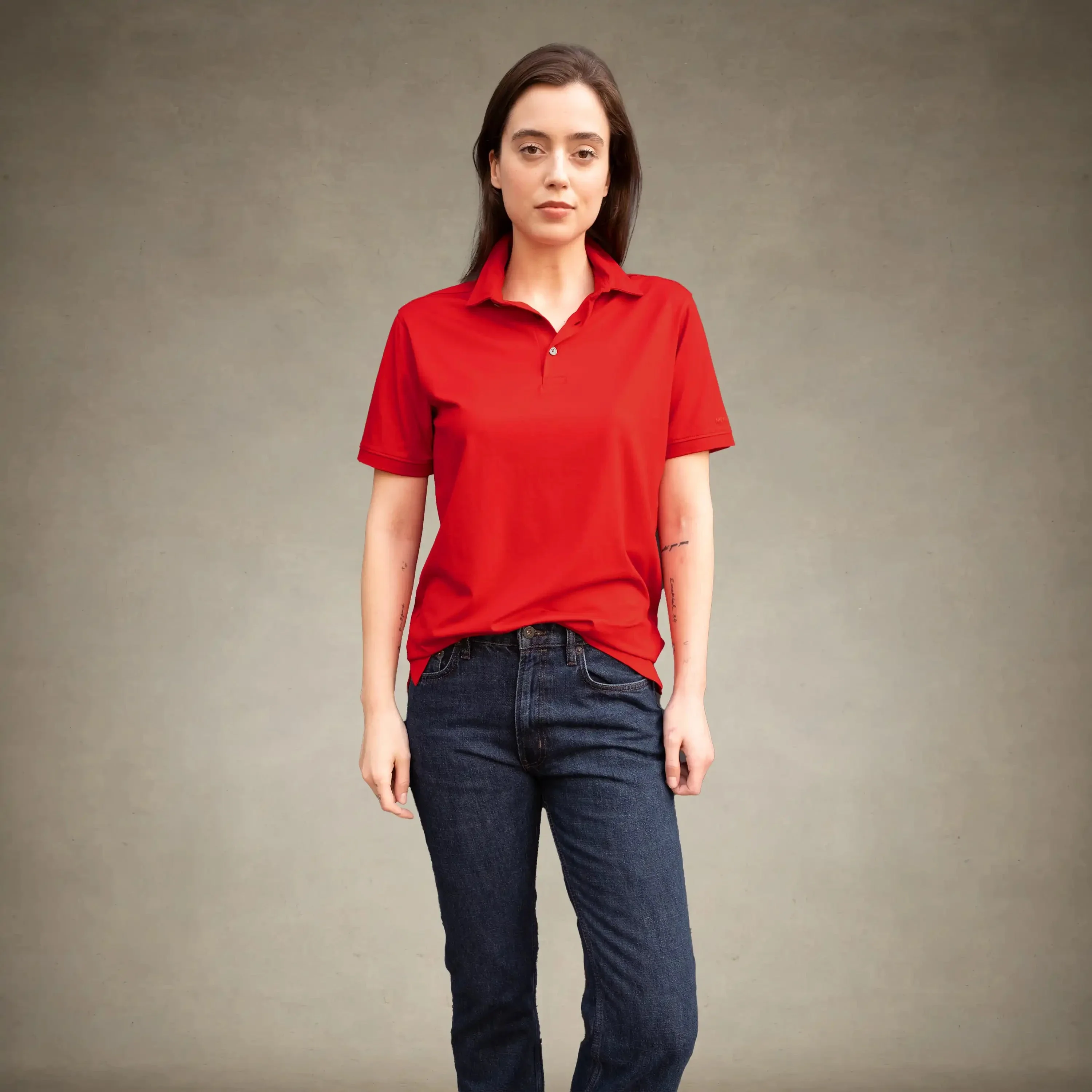 Women's Oversized Polo Shirt - Image 10