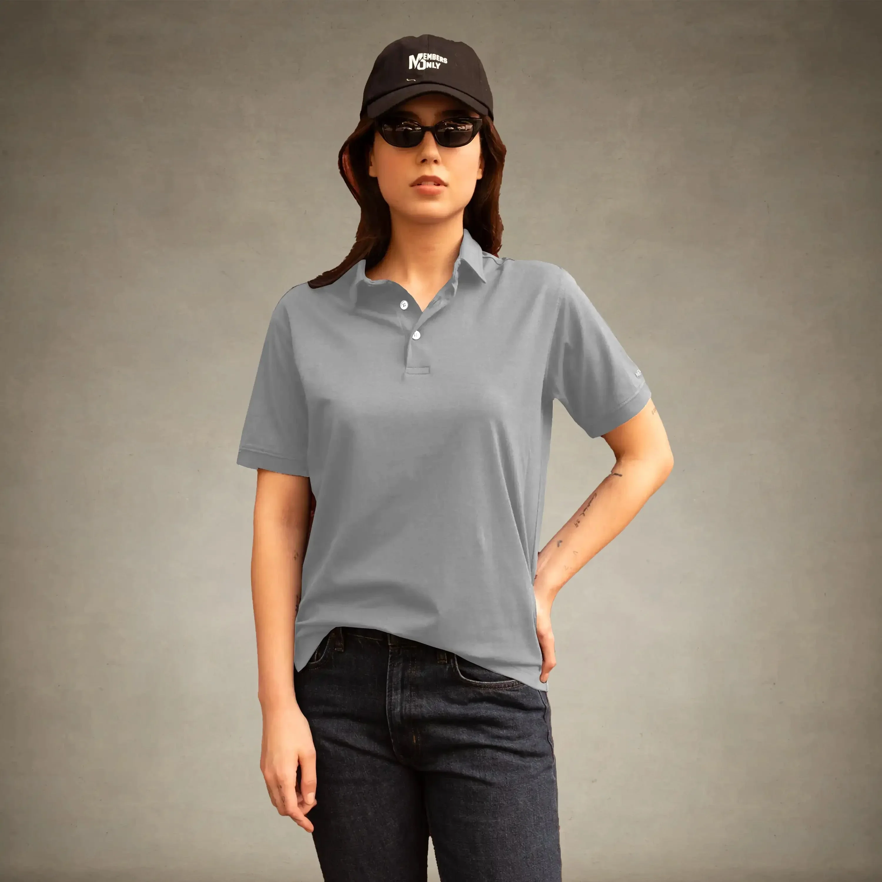 Women's Oversized Polo Shirt - Image 25