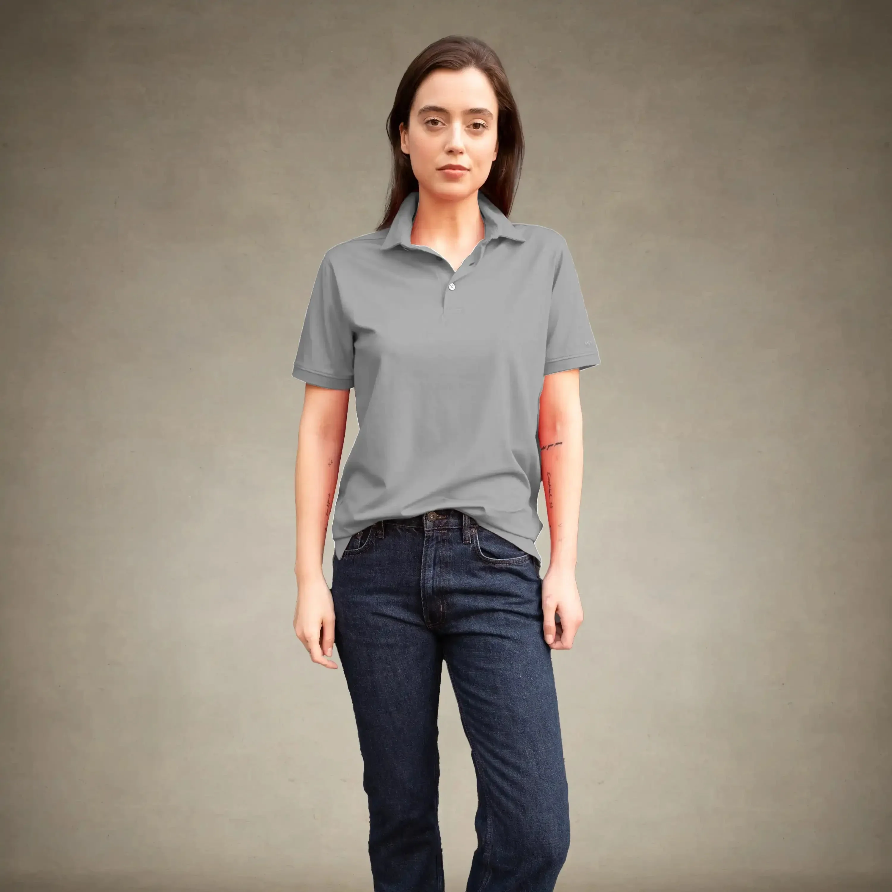 Women's Oversized Polo Shirt - Image 26