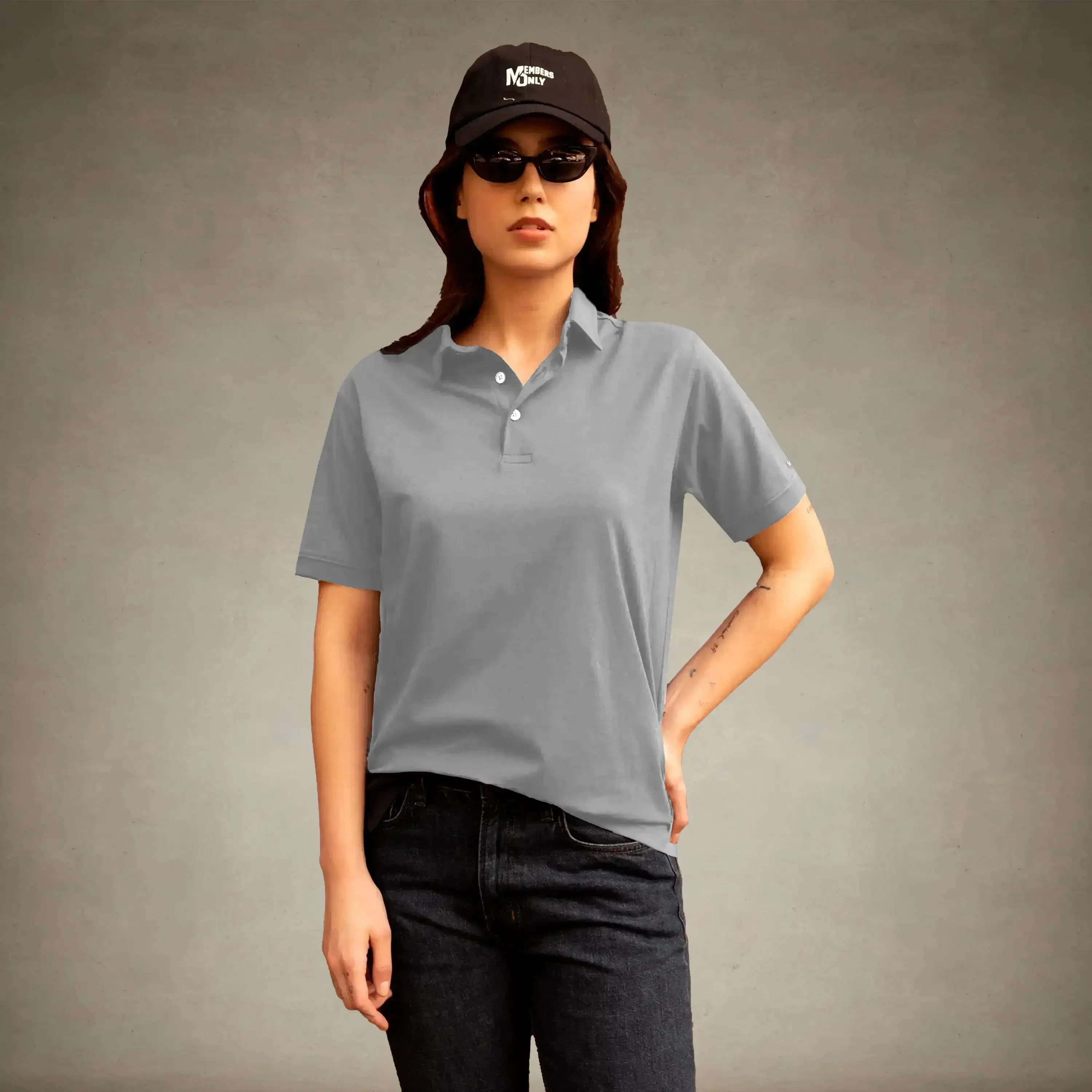Women's Oversized Polo Shirt - Image 27