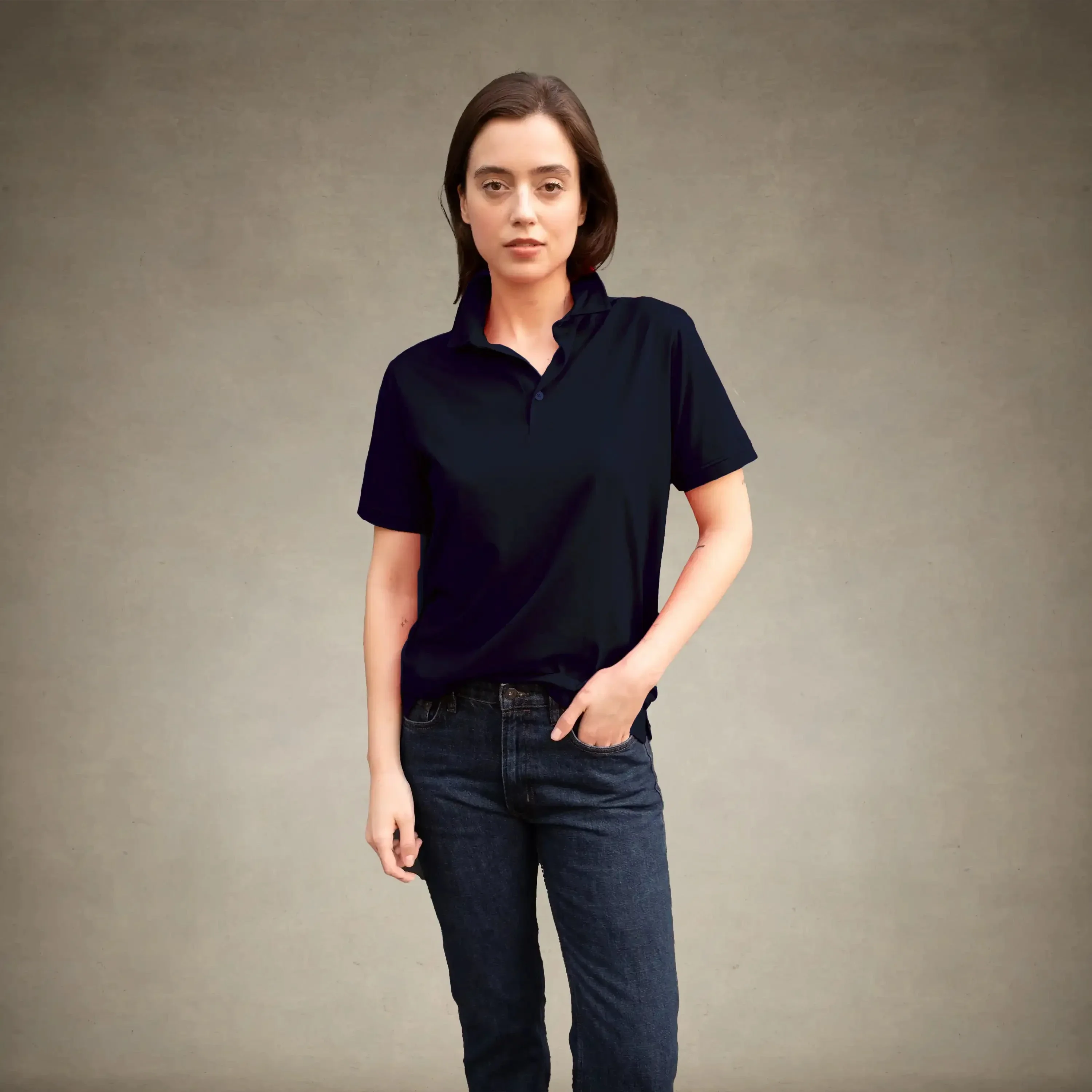 Women's Oversized Polo Shirt - Image 34