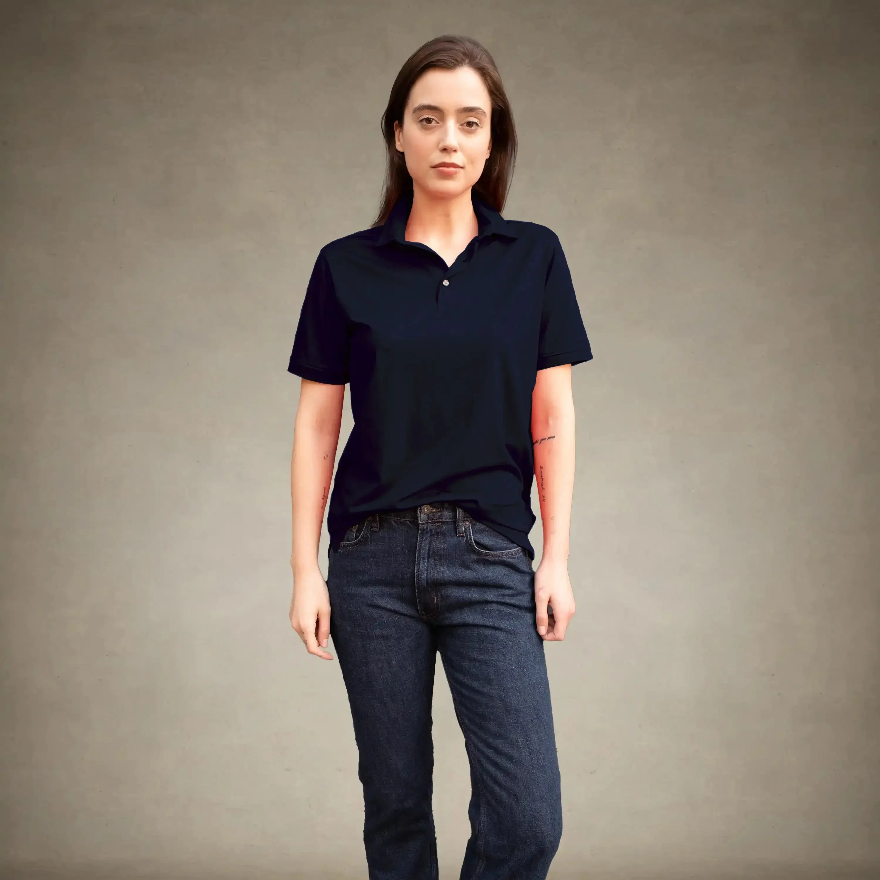 Women's Oversized Polo Shirt - Image 35