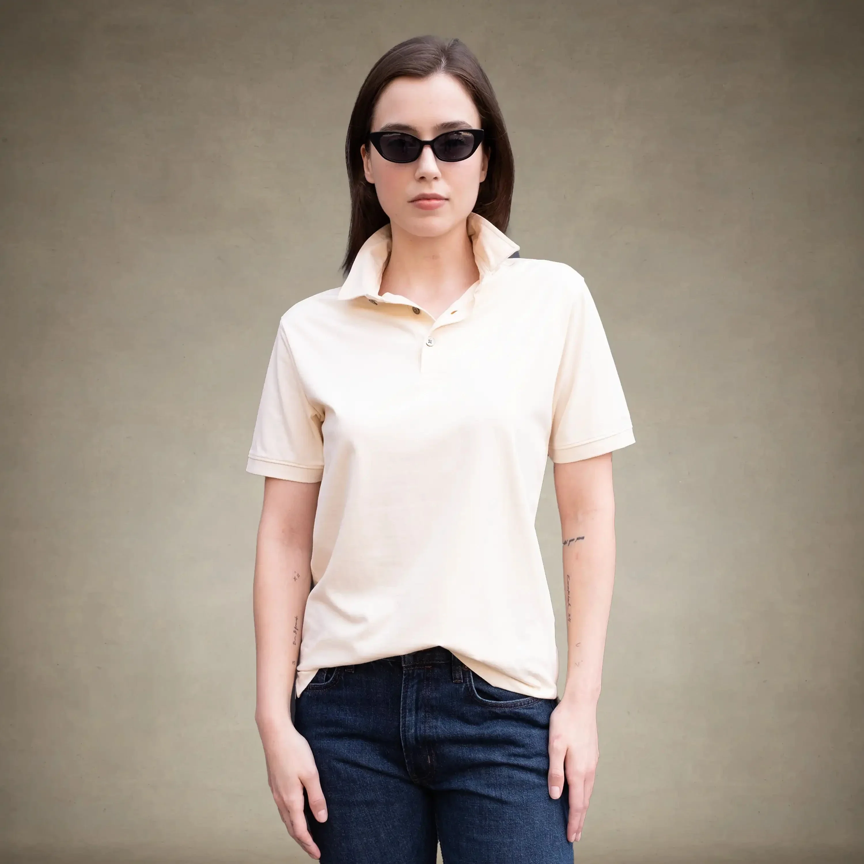 Women's Oversized Polo Shirt - Image 6