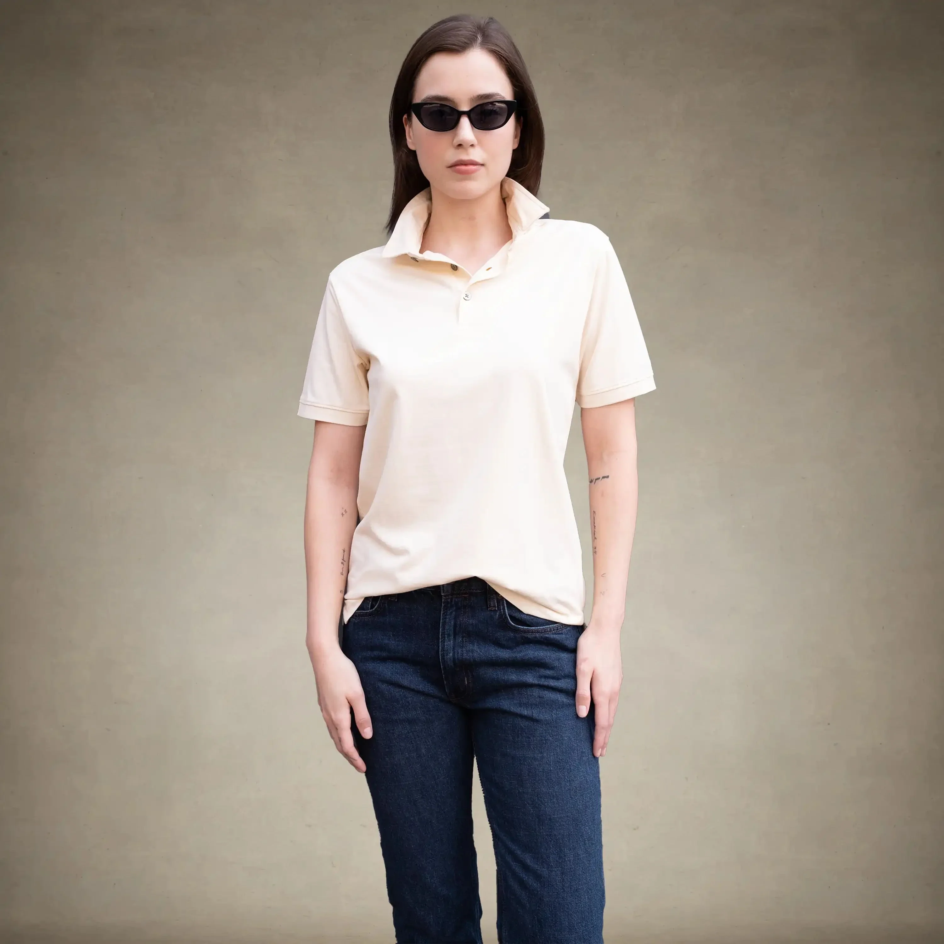 Women's Oversized Polo Shirt - Image 7