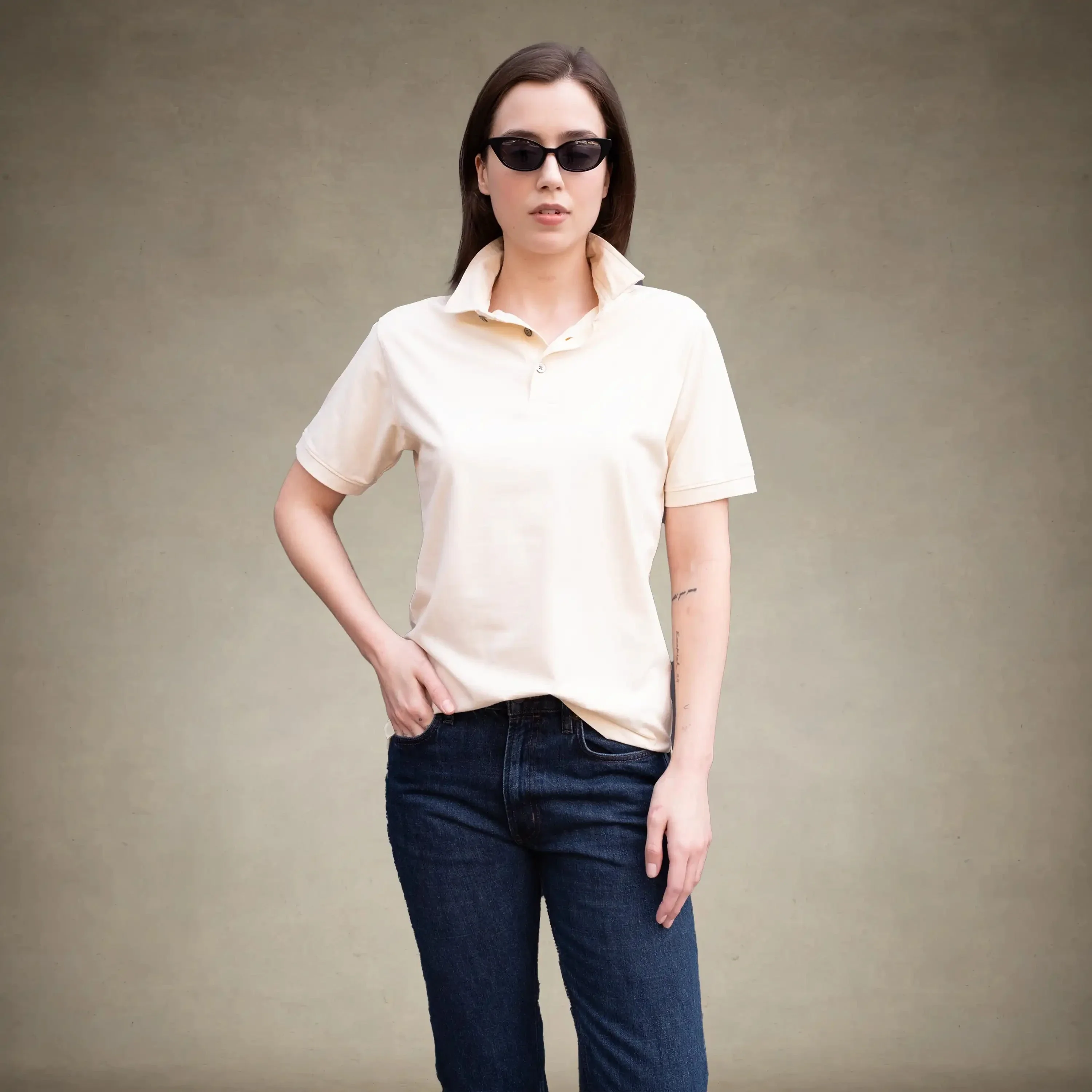 Women's Oversized Polo Shirt - Image 8