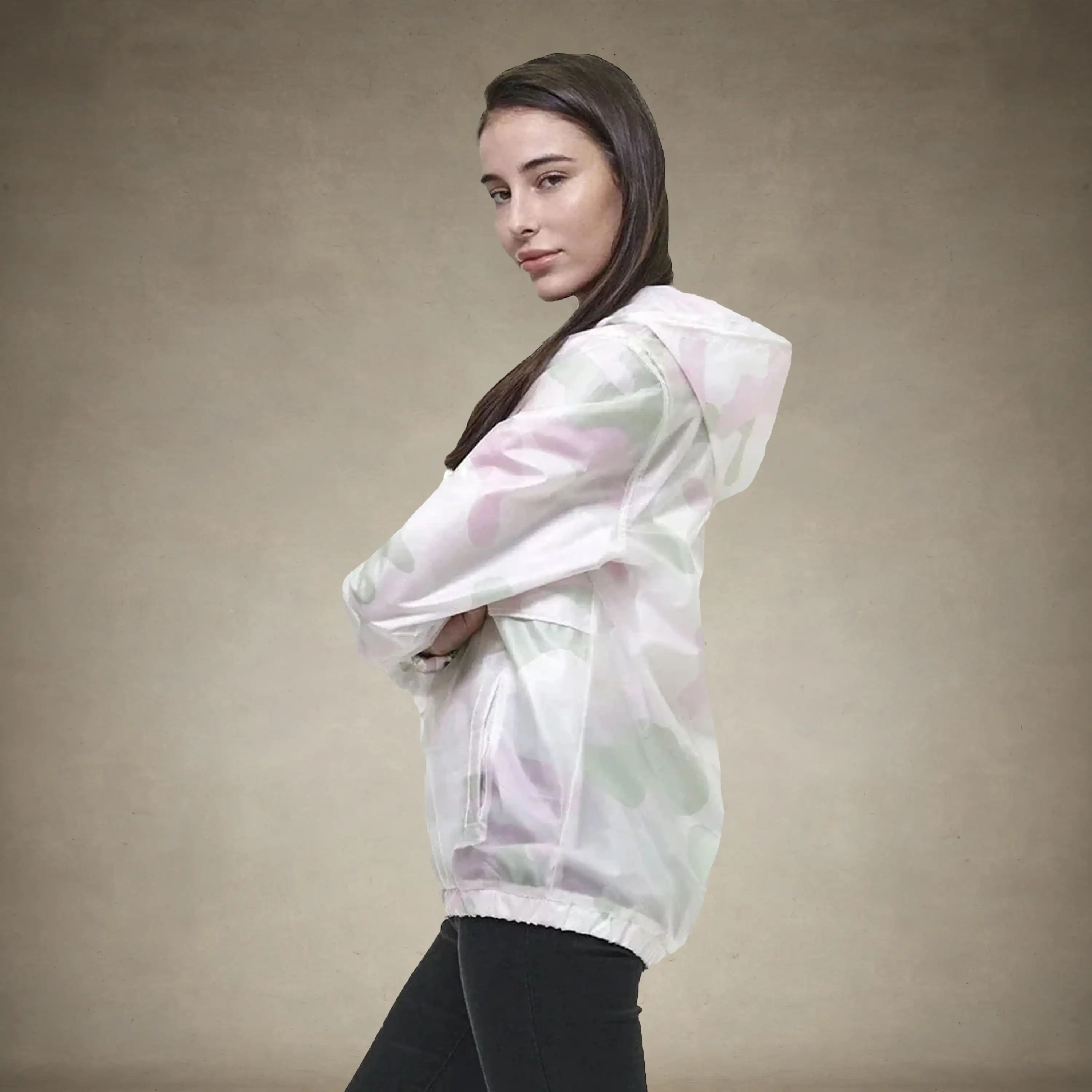 Women's Translucent Pullover Jacket with hood - FINAL SALE - Image 3