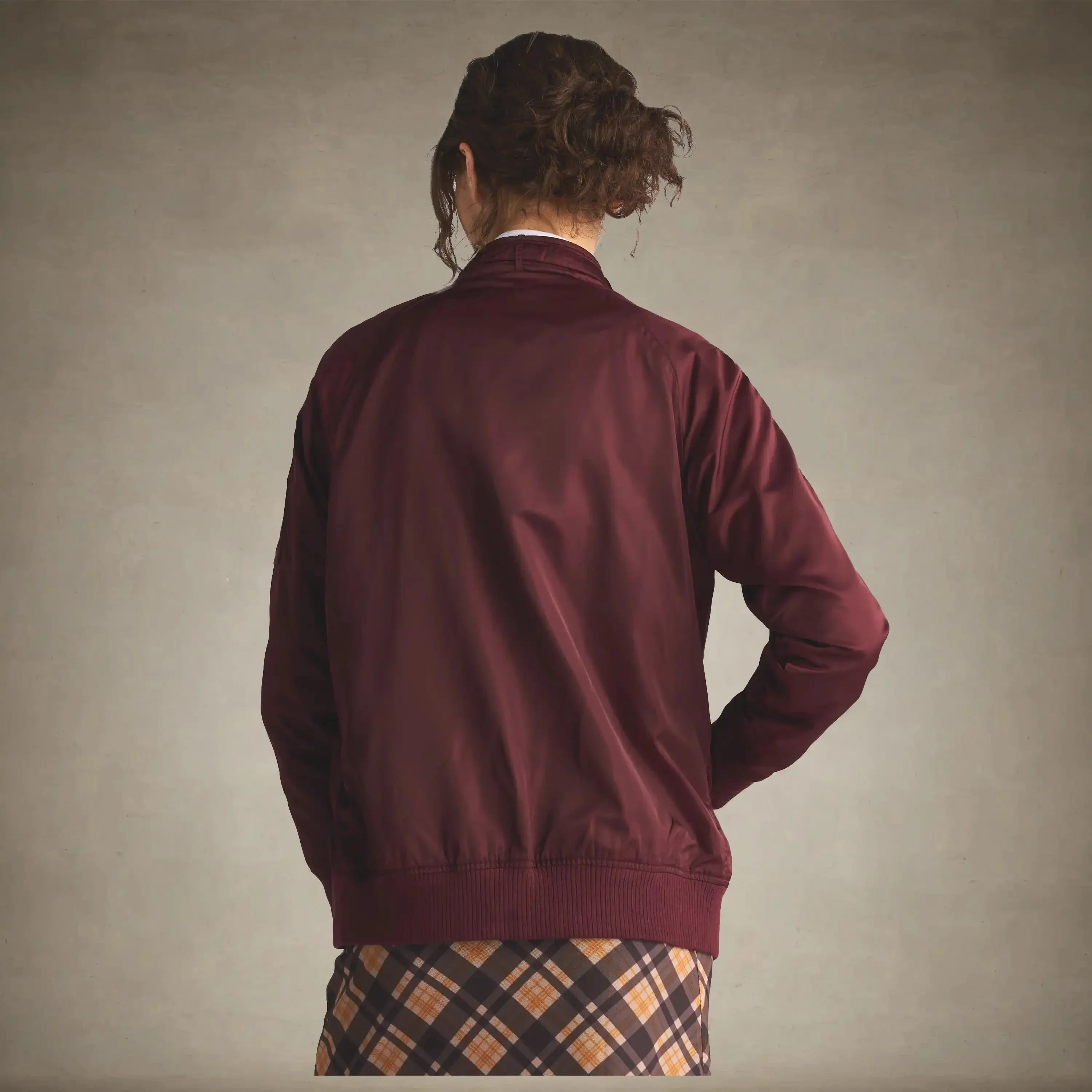 Women's Satin Bomber Jacket - Image 10