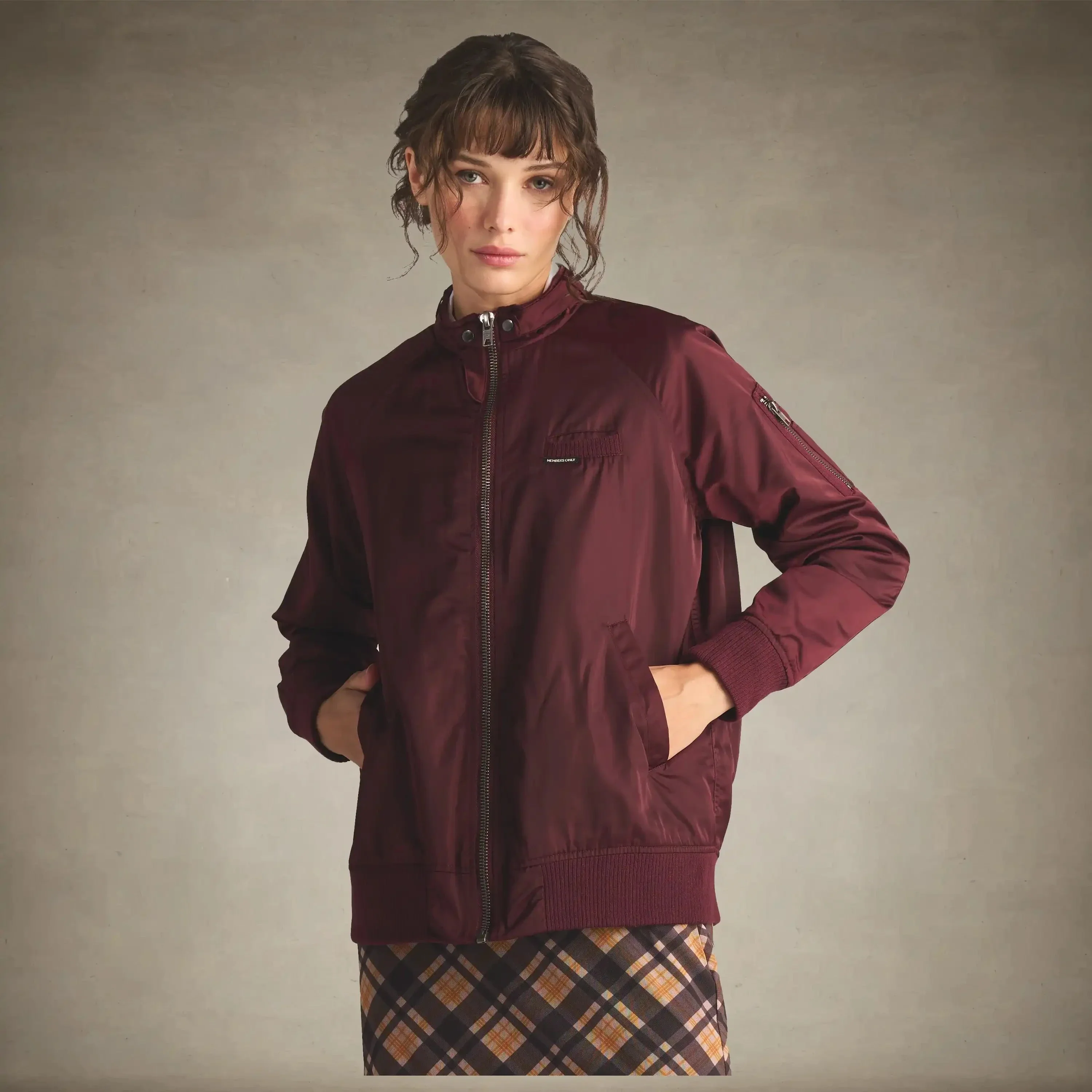 Women's Satin Bomber Jacket - Image 13