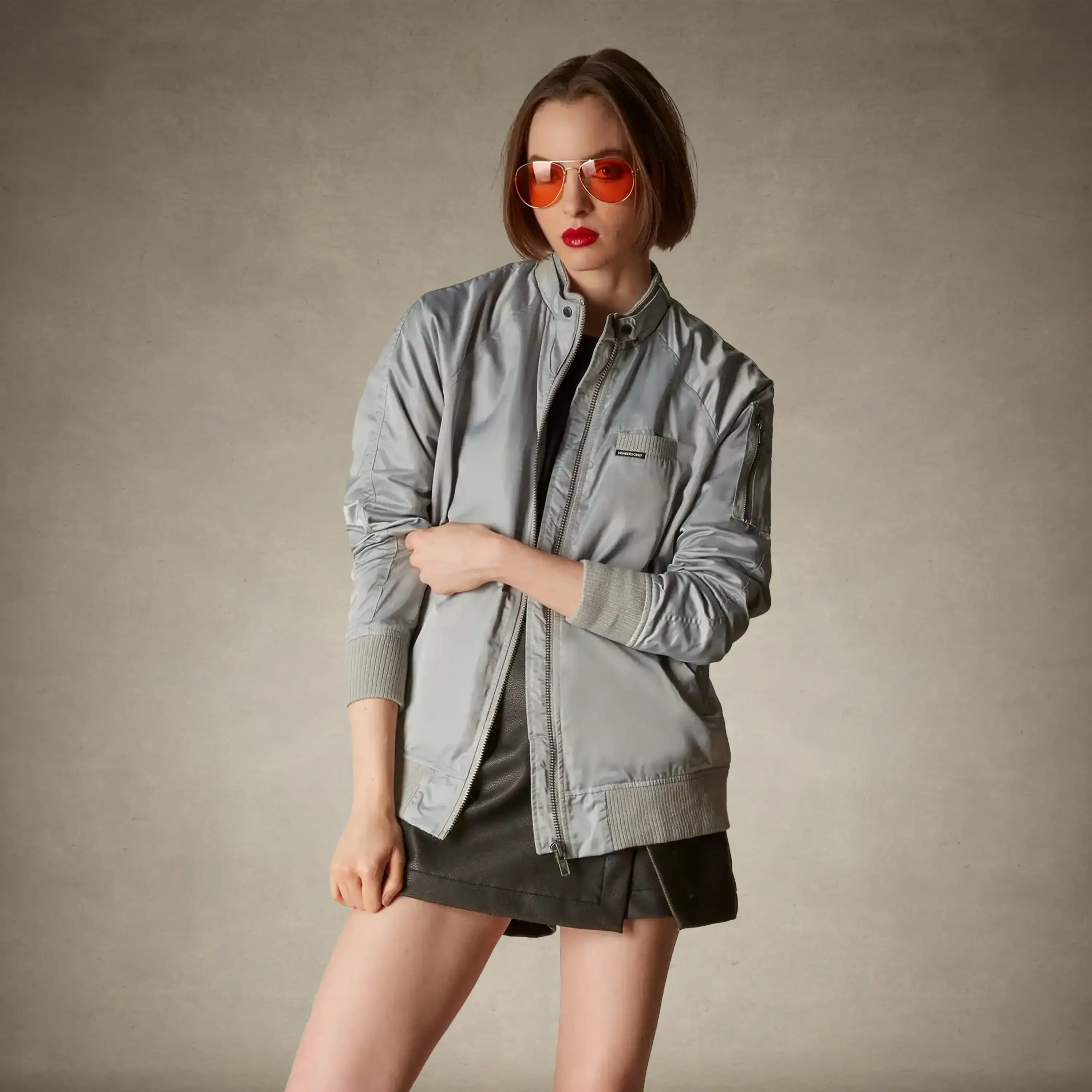 Women's Satin Bomber Jacket - Image 27