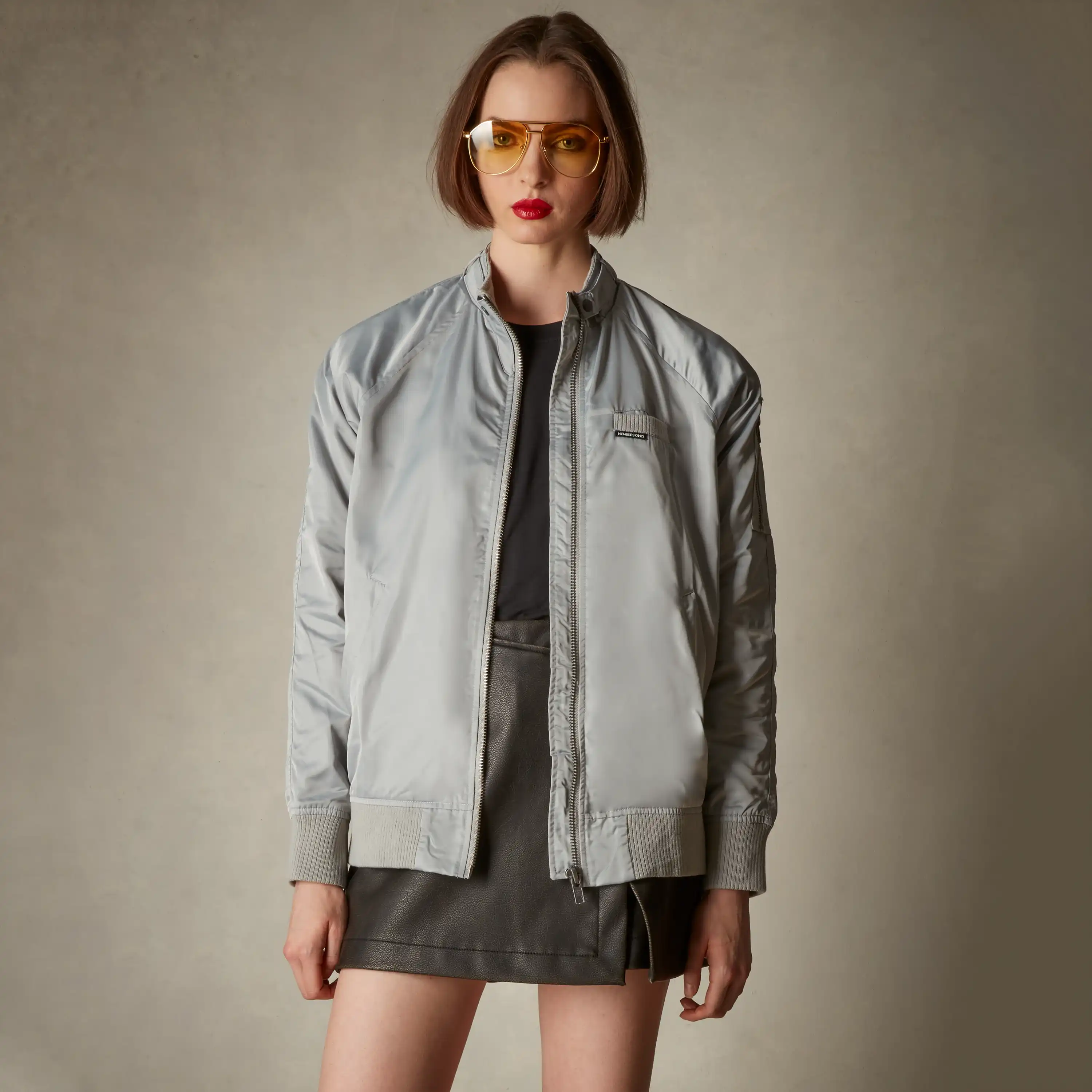 Women's Satin Bomber Jacket - Image 30