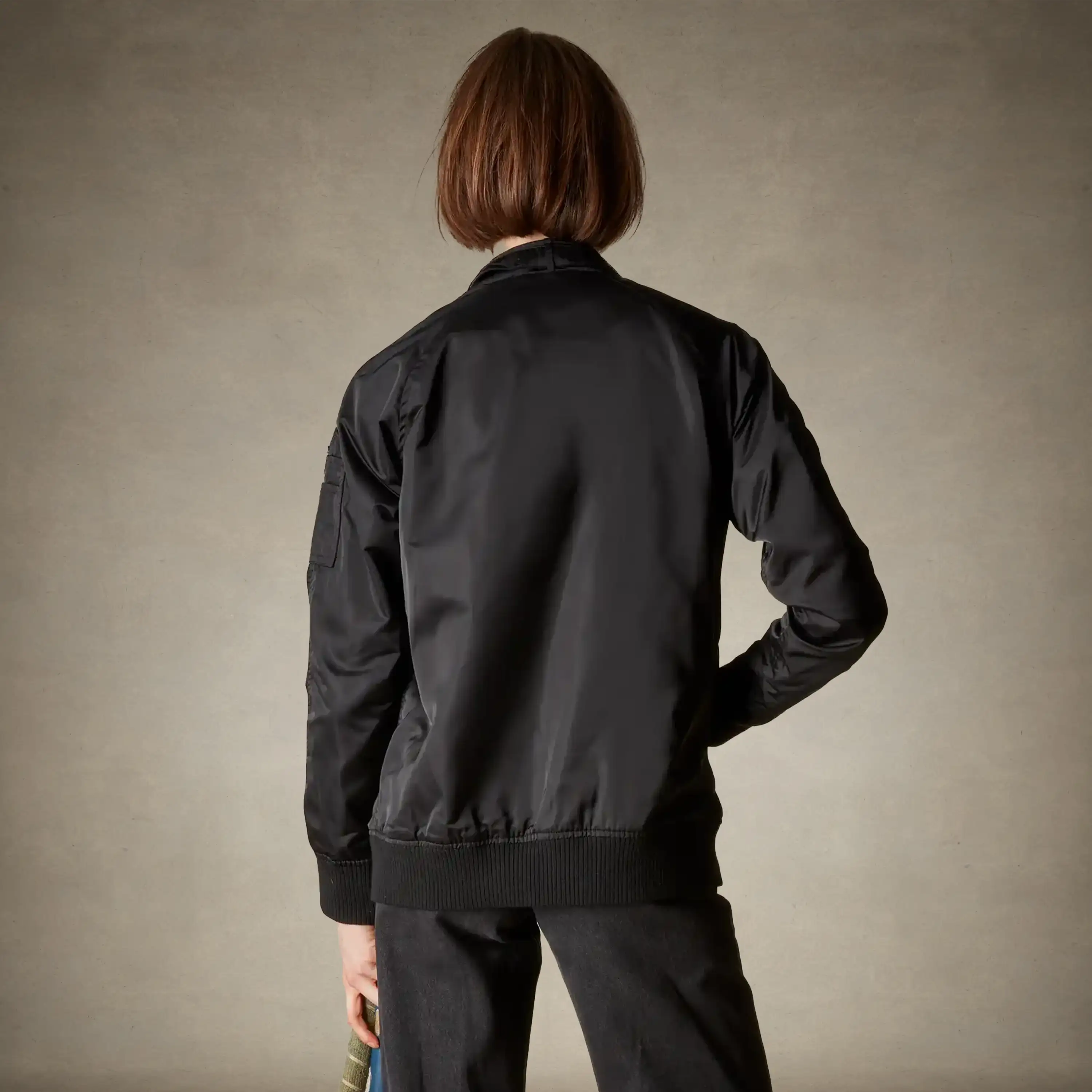Women's Satin Bomber Jacket - Image 36