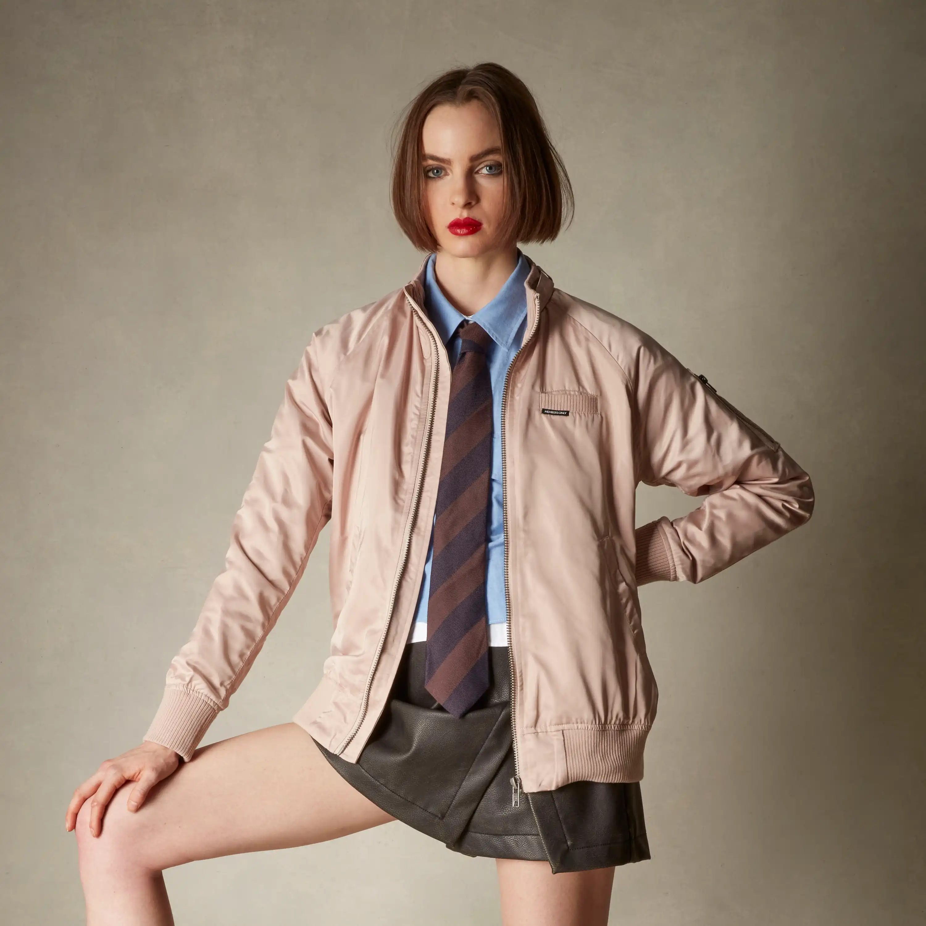 Women's Satin Bomber Jacket - Image 4