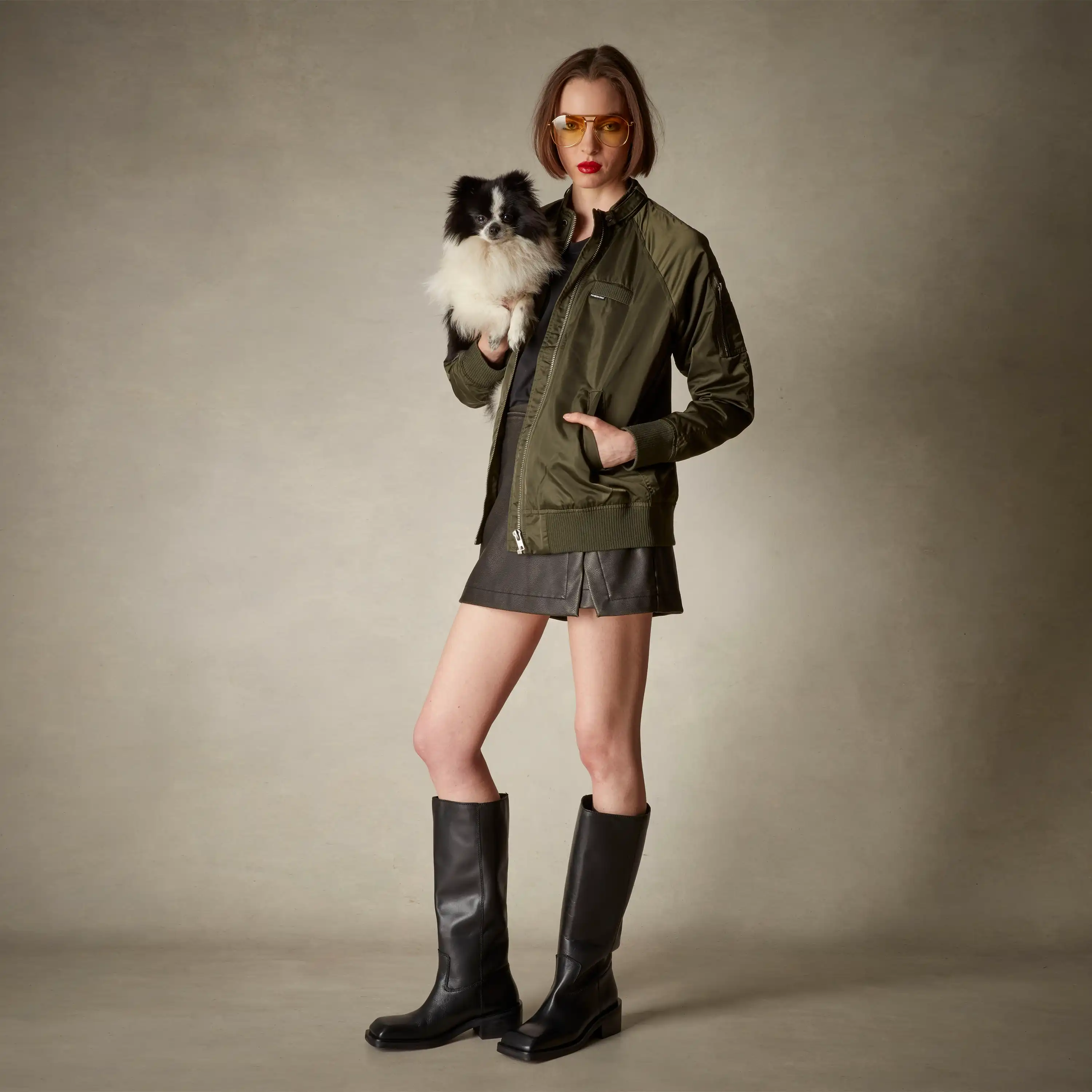 Women's Satin Bomber Jacket - Image 41