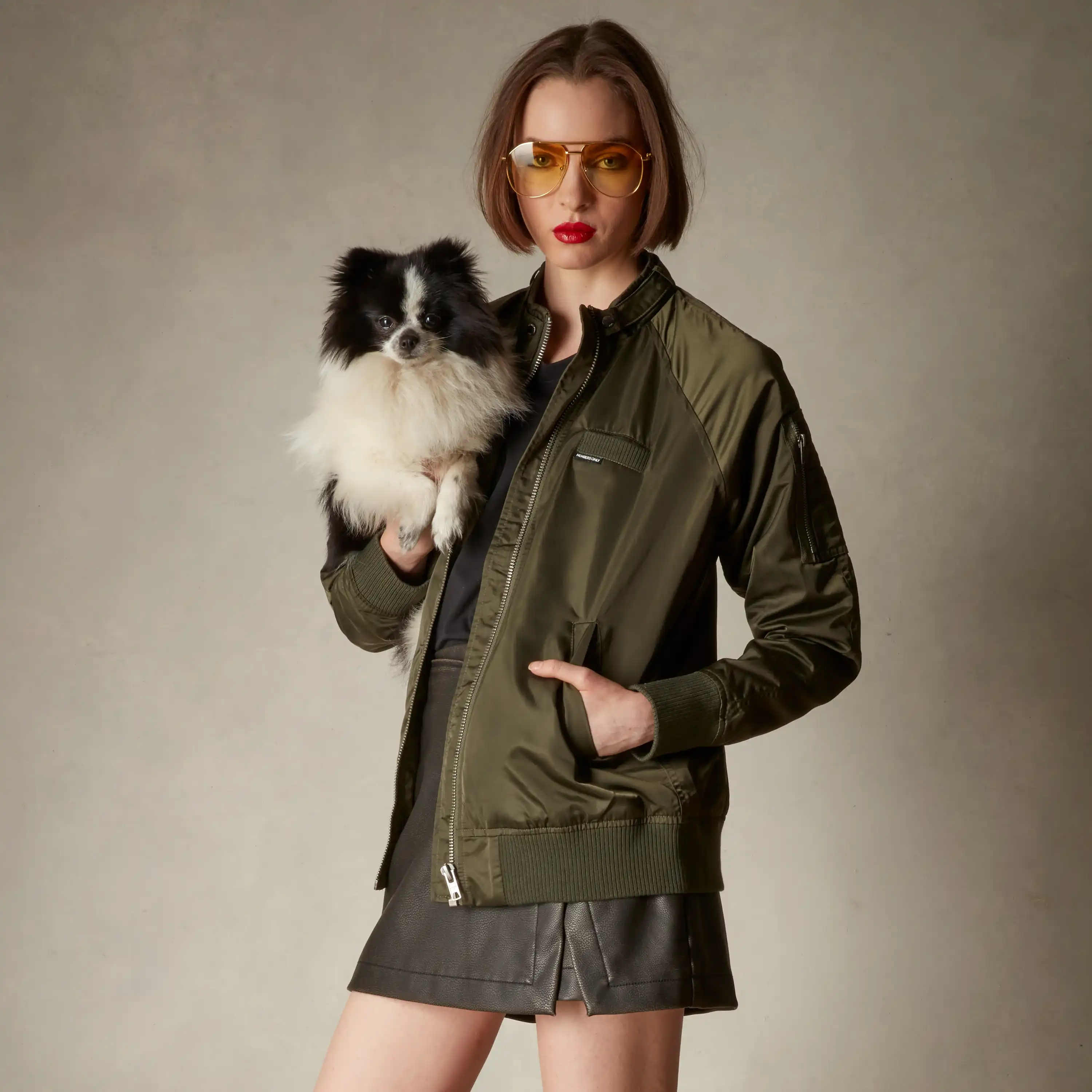 Women's Satin Bomber Jacket - Image 43